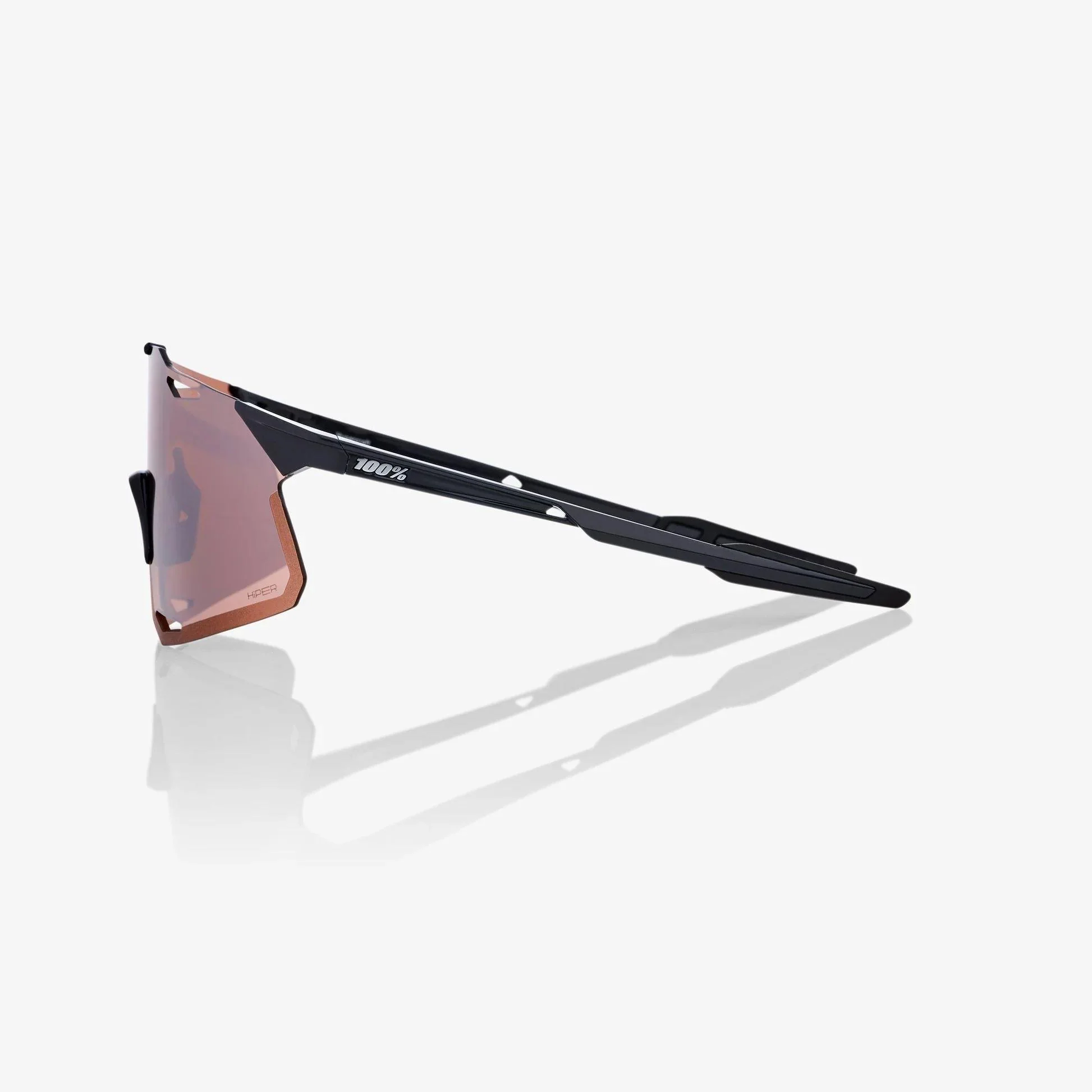Hypercraft Sunglasses - Gloss Black - HiPER Silver Mirror Lens - Image 3