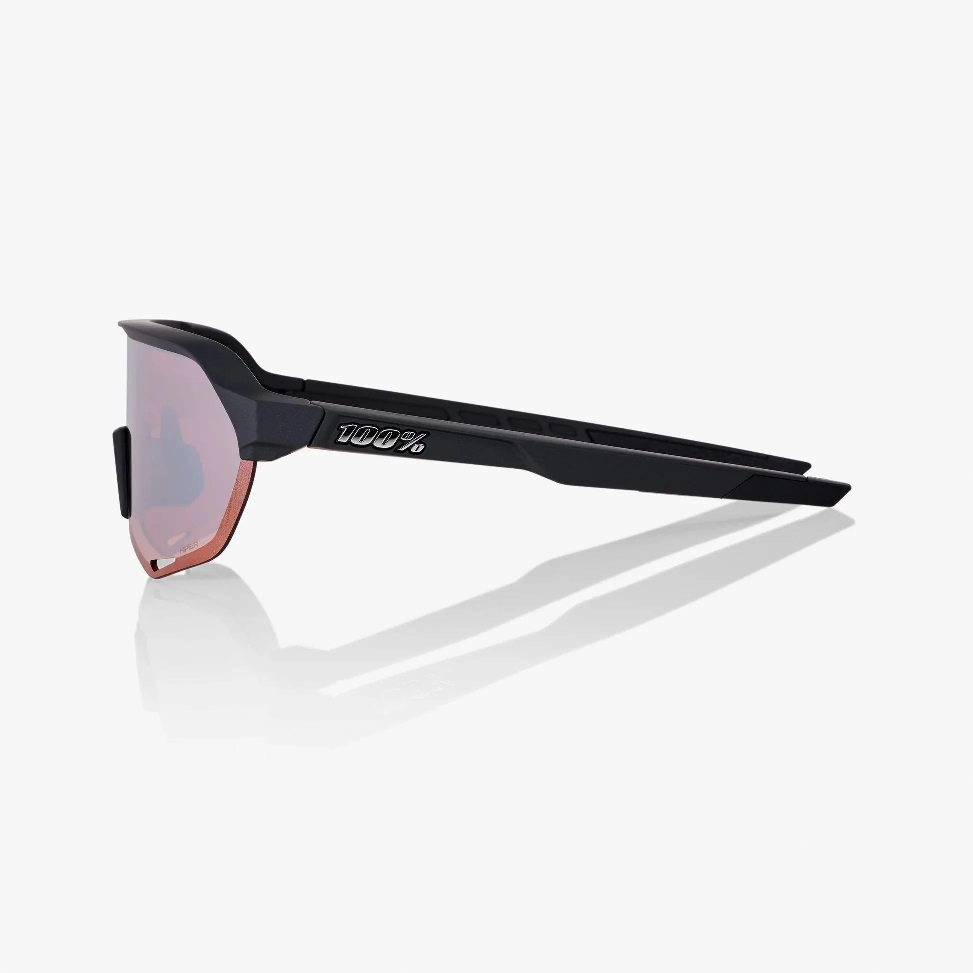 S2 Sunglasses - Black / HiPER Crimson Silver Mirror Lens - Image 3