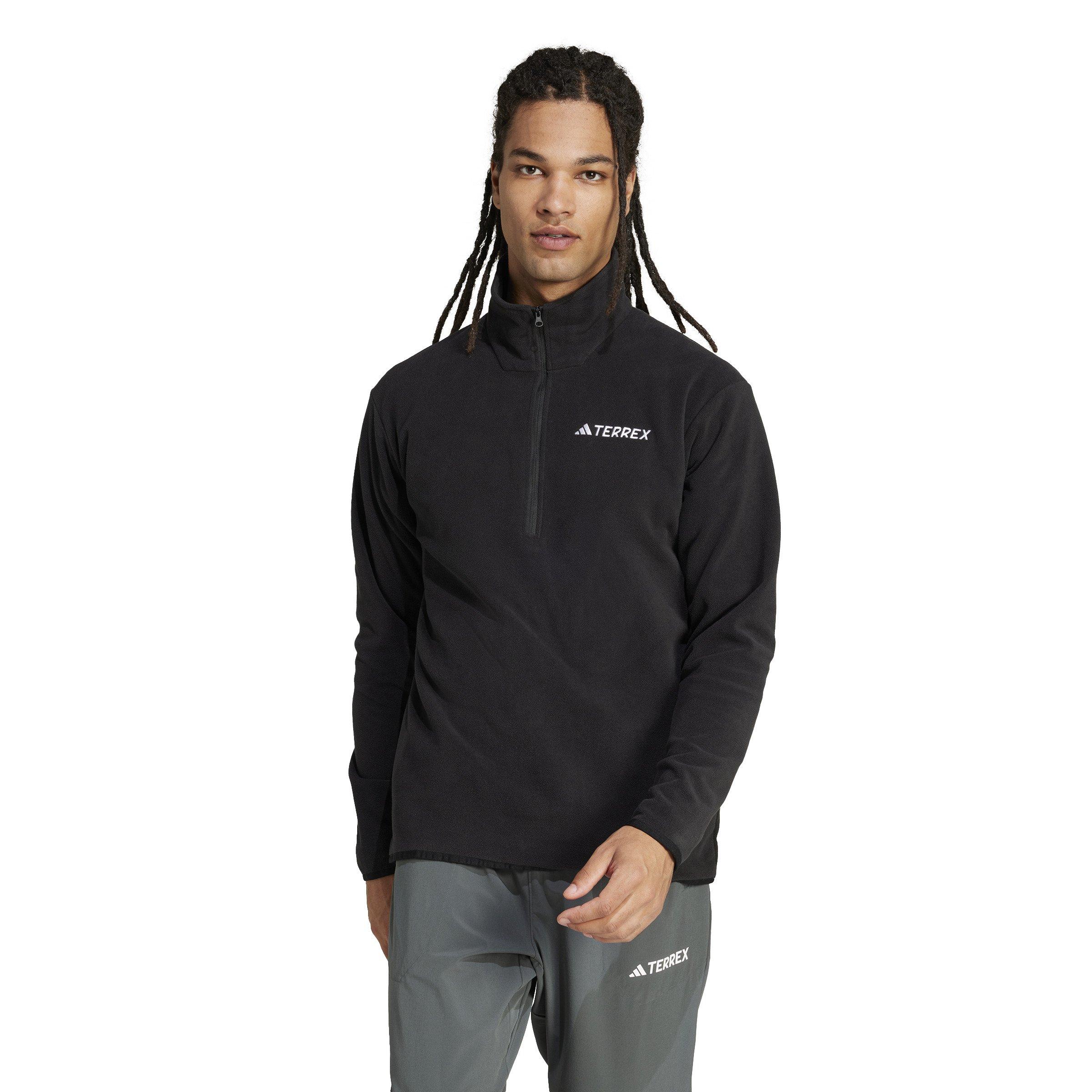 Men's Multi 1/2 Zip Fleece - Black - Image 2