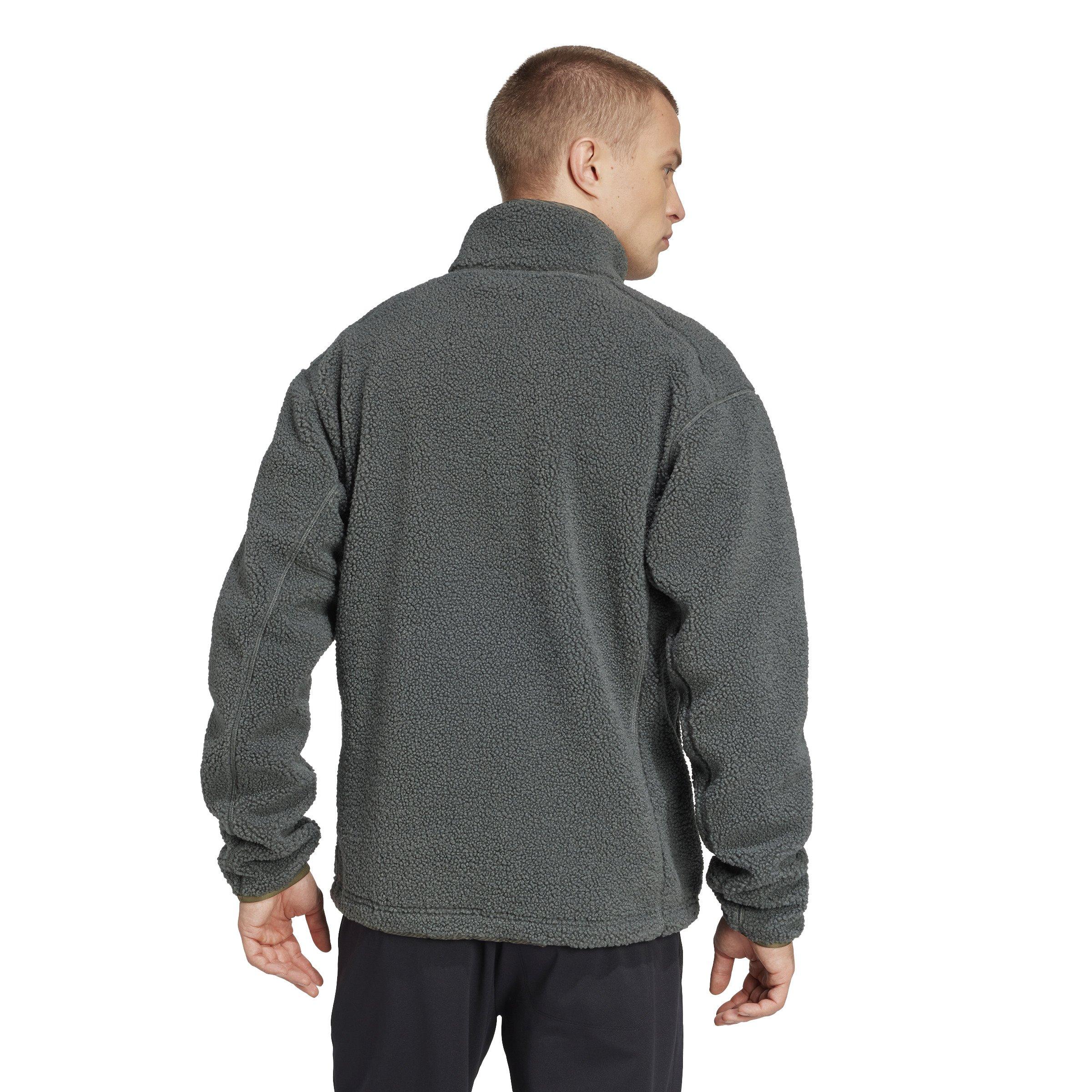 Men's Xploric Fleece Pullover - Green / Grey - Image 3