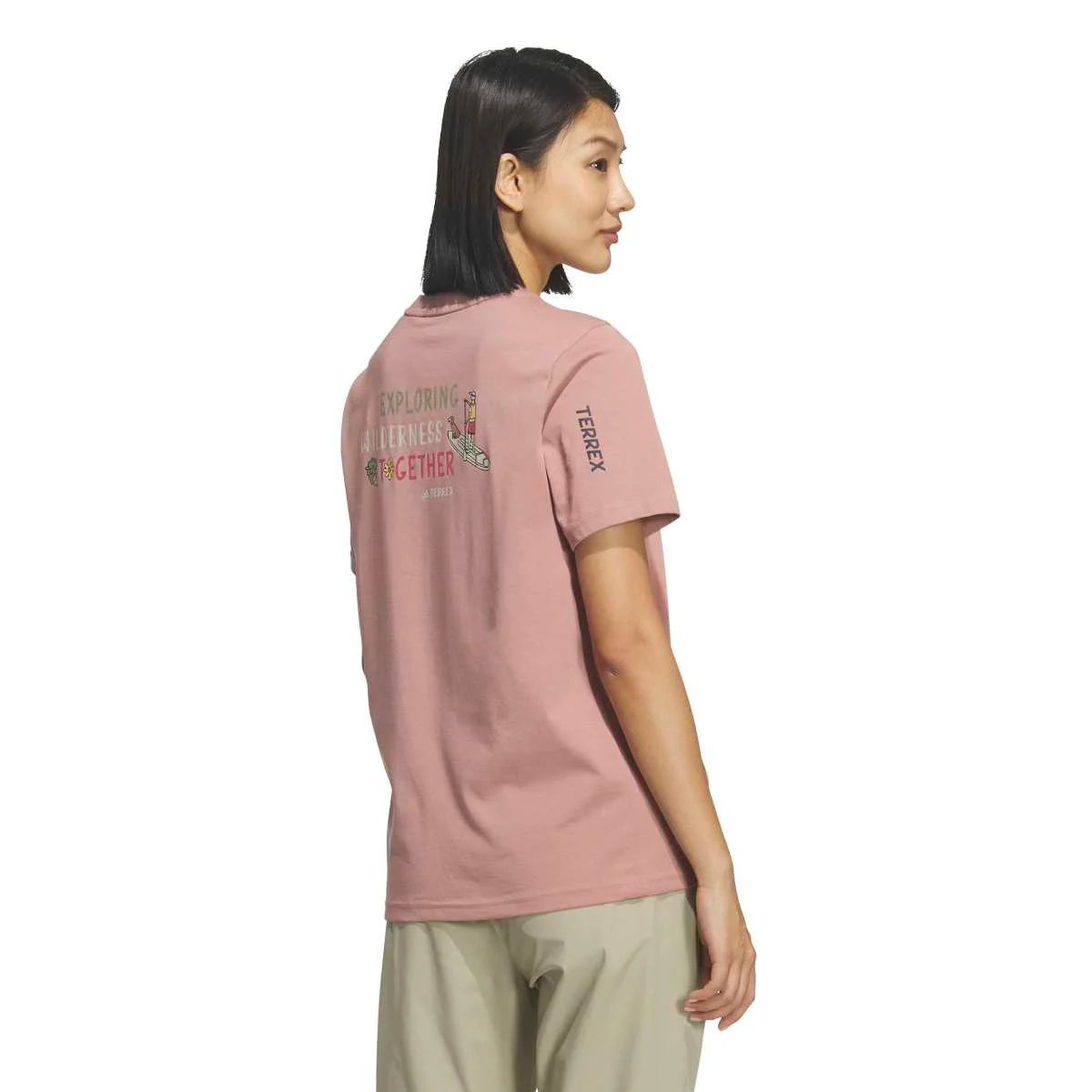 Women's Multi Graphic T-Shirt - Pink - Image 3