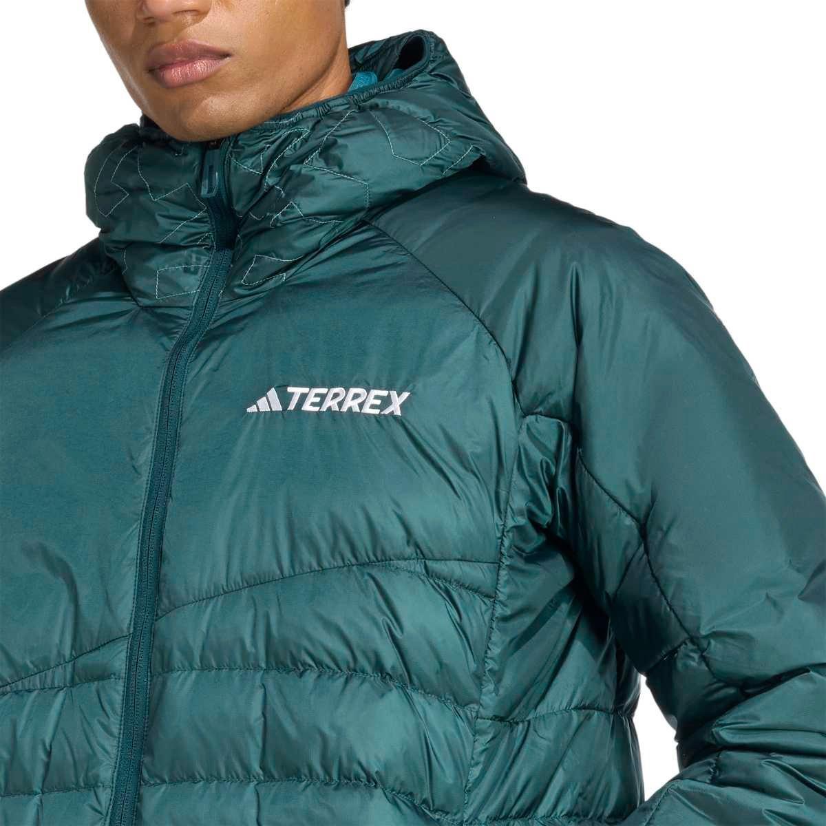 Men's Xperior Down Hooded Jacket - Green - Image 4
