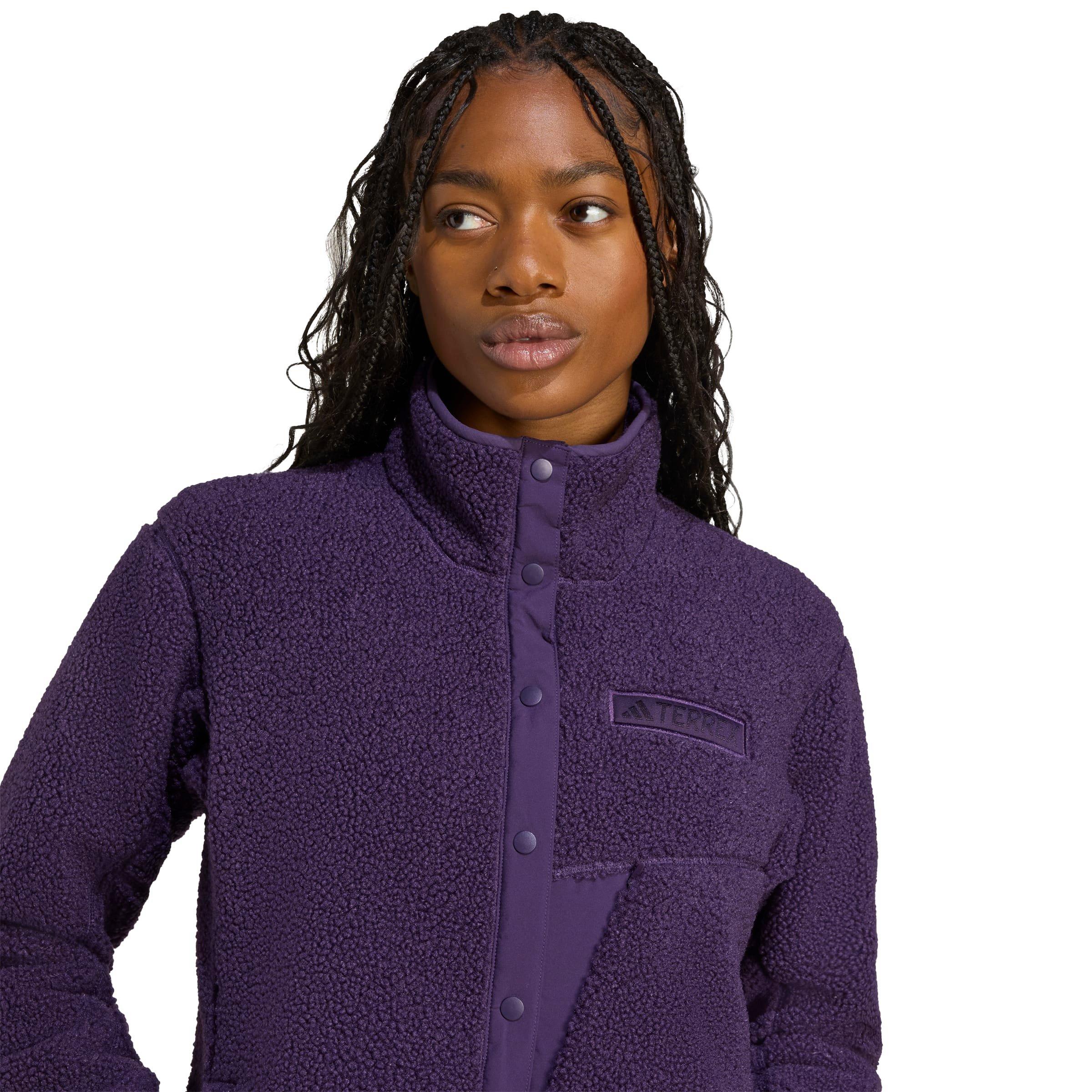 Women's Xploric High Pile Snap Fleece - Purple - Image 3