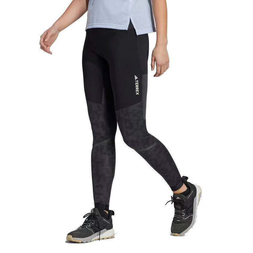 Women's Agravic Trail Running Leggings - Black - Image 2