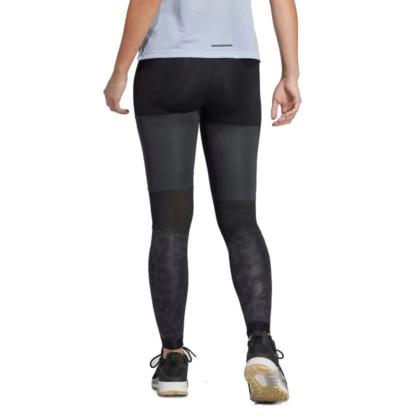 Women's Agravic Trail Running Leggings - Black - Image 3