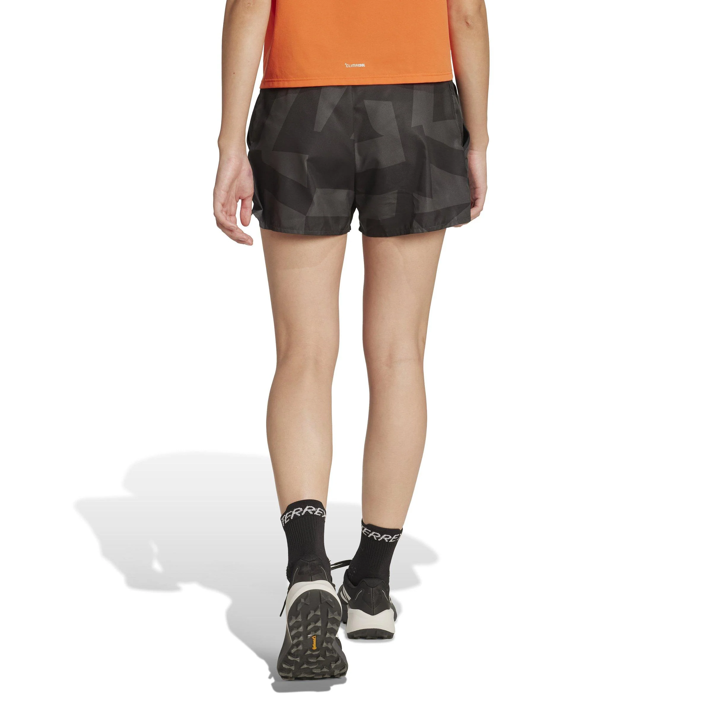 Women's Multi Printed 5" Shorts - Grey - Image 4