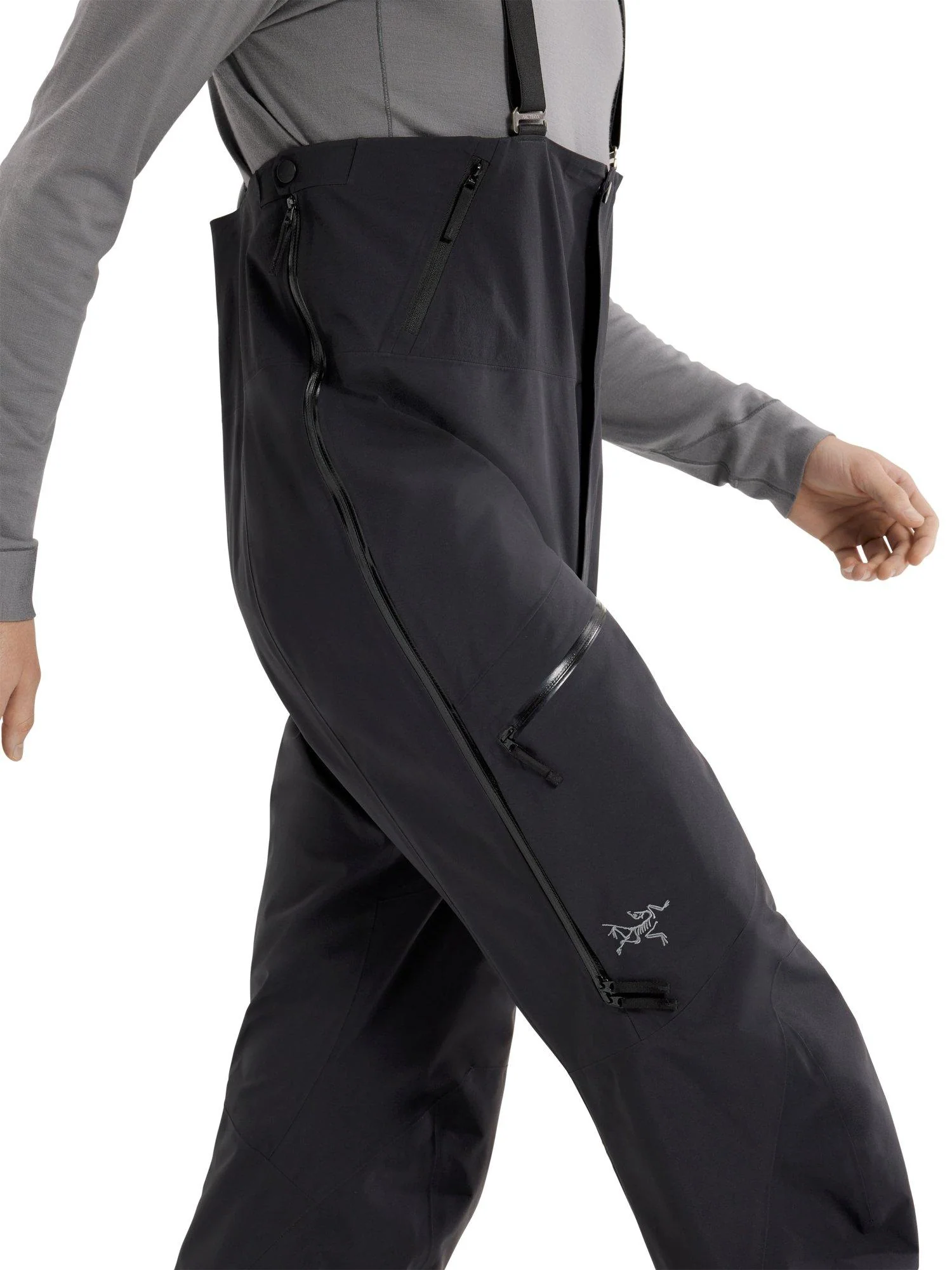 Men's Rush GORE-TEX Bib Pants - Black - Image 3