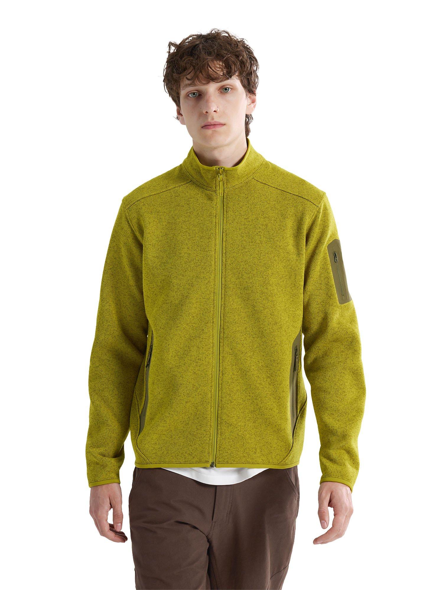 Men's Covert Cardigan - Olive Moss Heather - Image 3