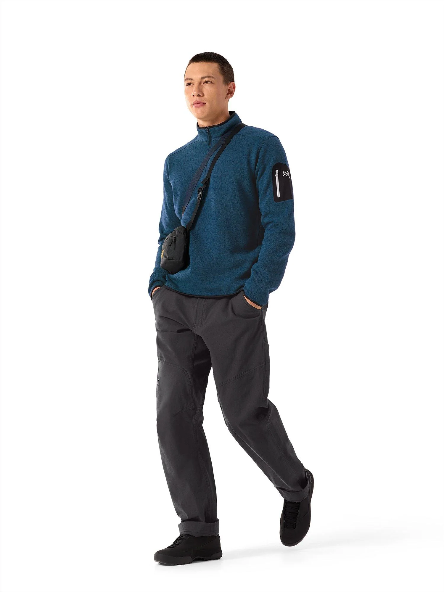 Men's Covert 1/2 Zip Fleece - Lodestar Heather - Image 6