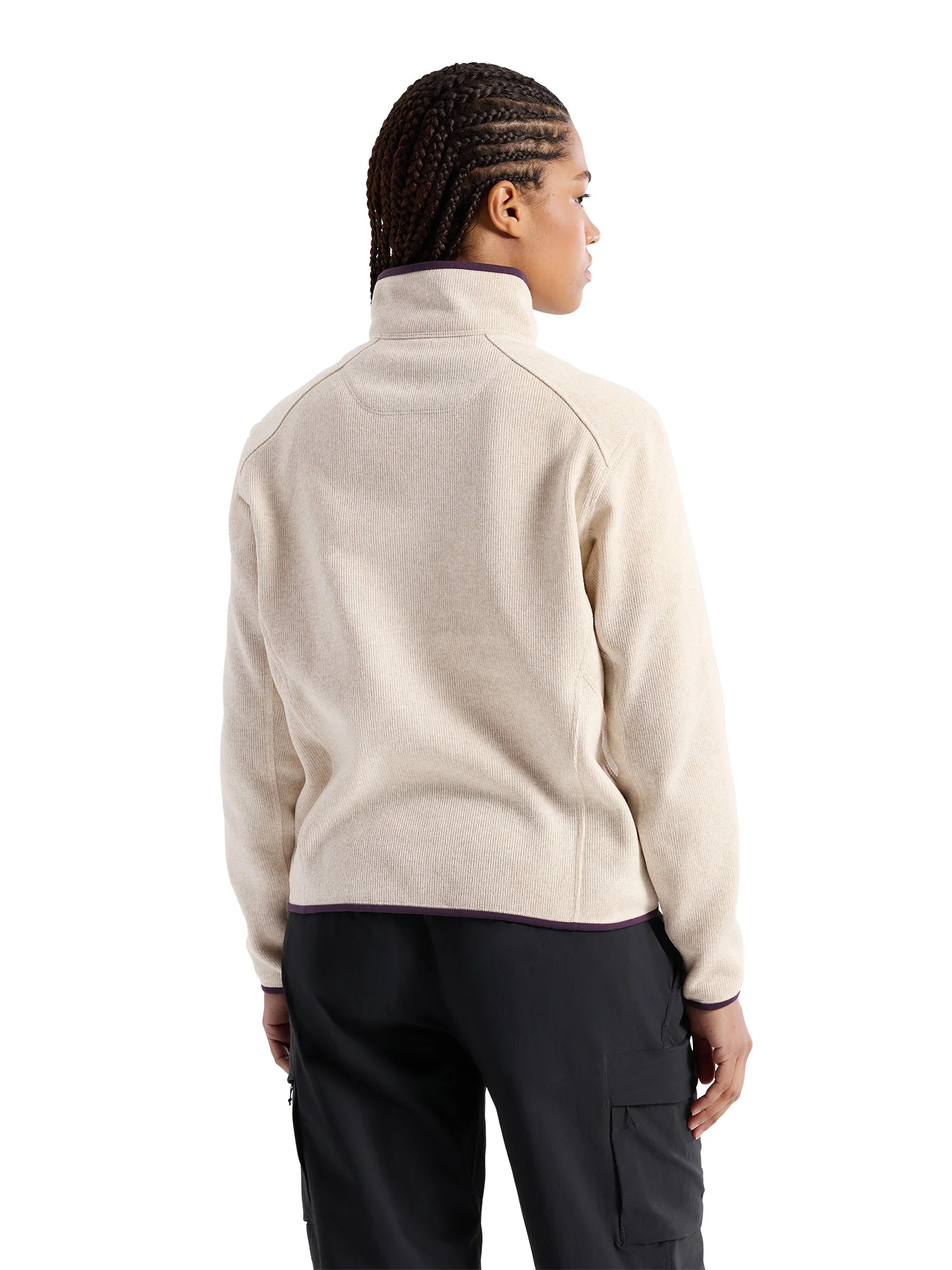 Women's Covert 1/2 Zip Neck Fleece - Cosmic Bloom Heather - Image 3