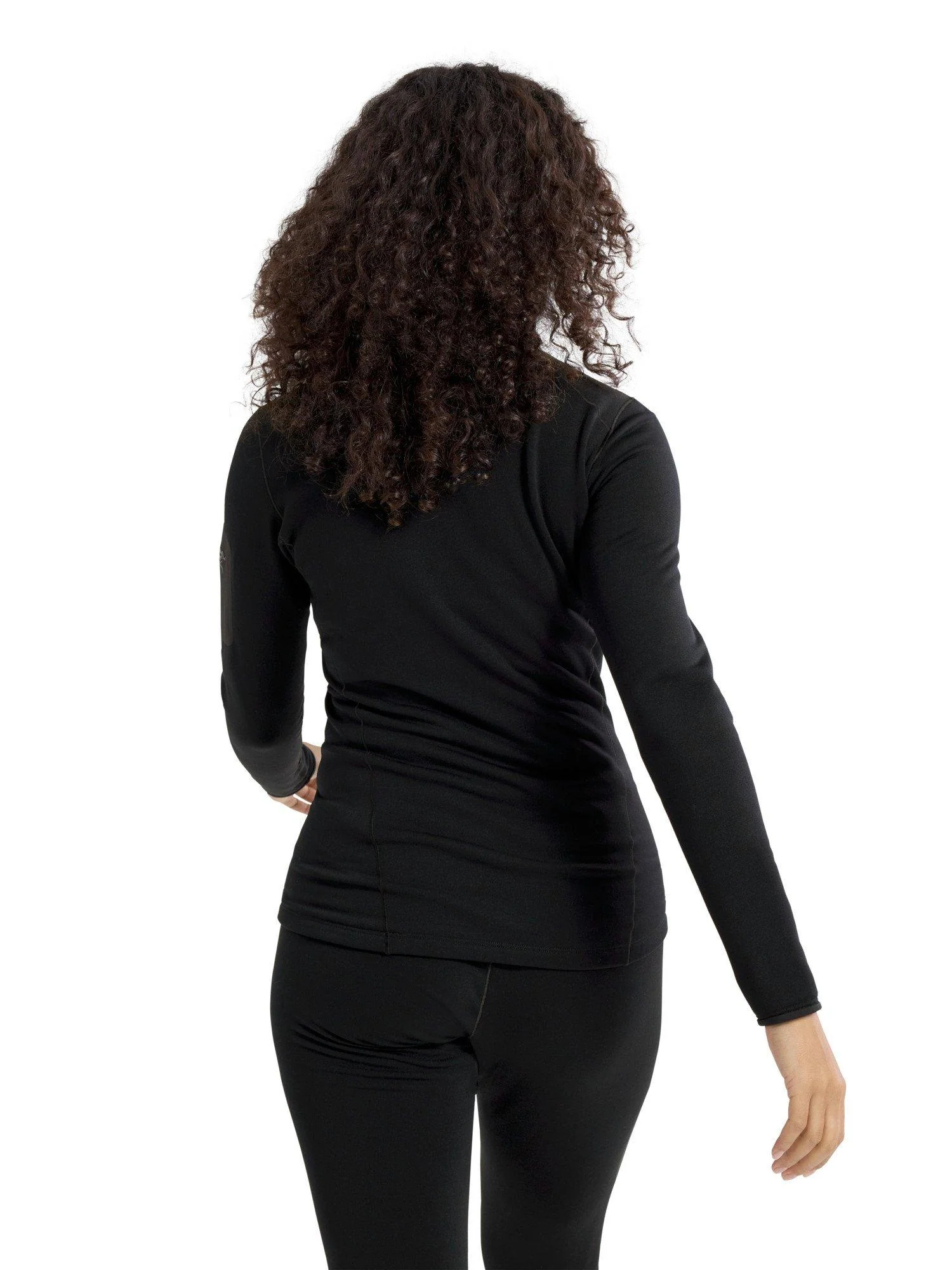 Women's Kyanite Base Layer Zip Neck - Black - Image 3