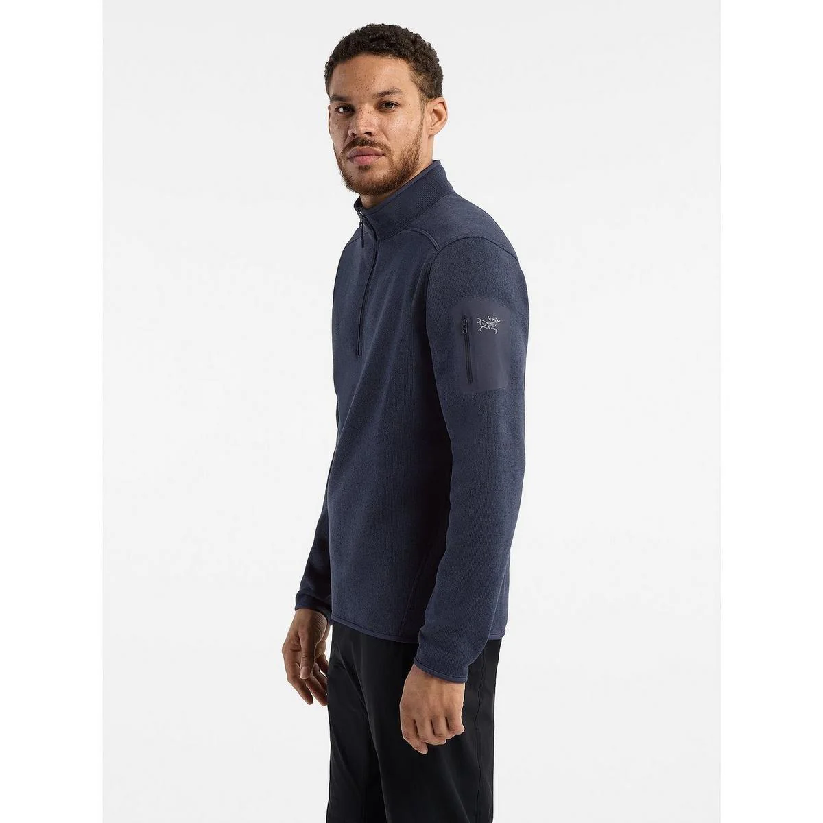 Men's Covert Half Zip - Black Sapphire - Image 4