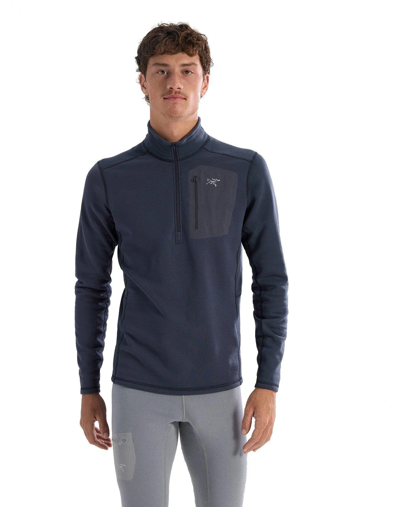 Men's RHO Heavy Weight Zip Neck - Black Sapphire - Image 2