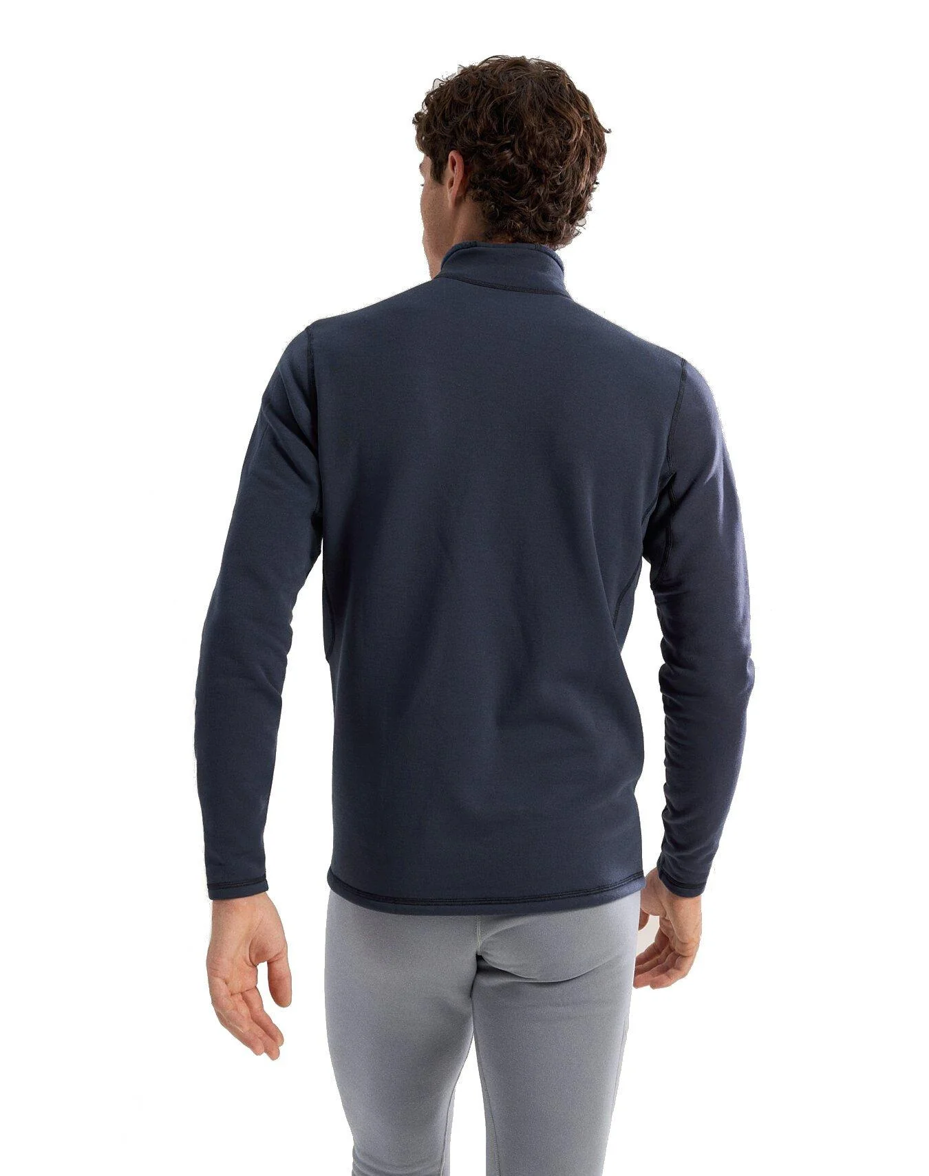 Men's RHO Heavy Weight Zip Neck - Black Sapphire - Image 3