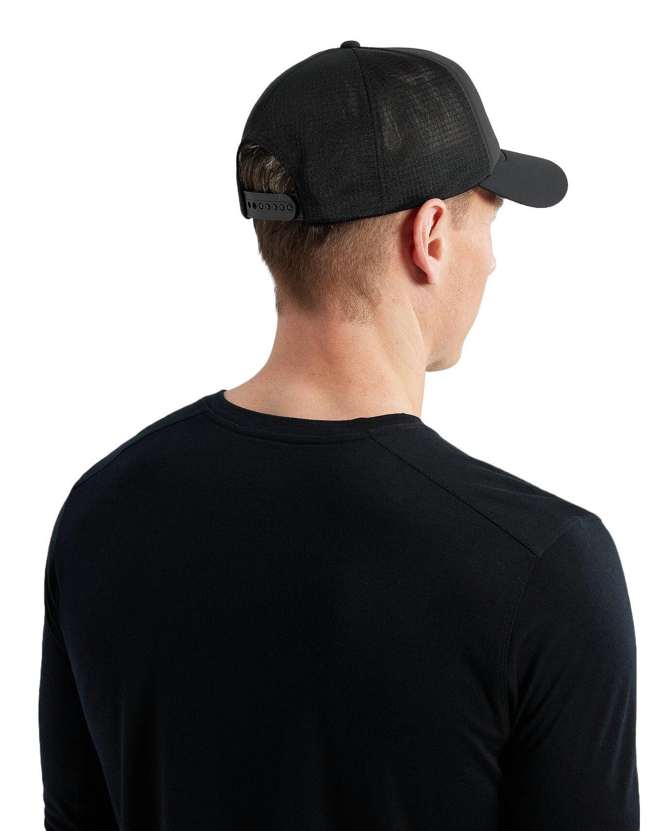 Unisex Bird Trucker Curved Hat - Black - Image 3