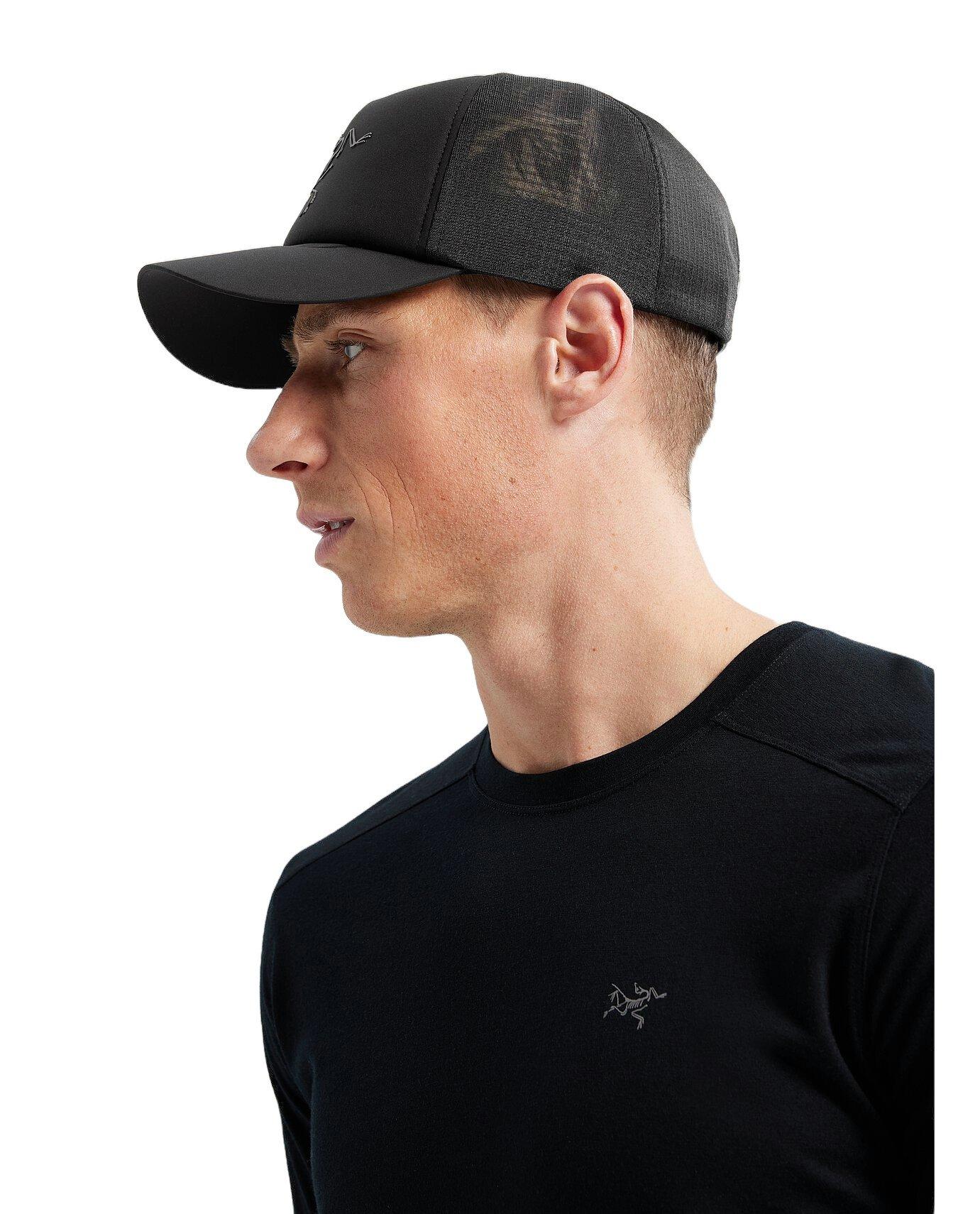 Unisex Bird Trucker Curved Hat - Black - Image 4