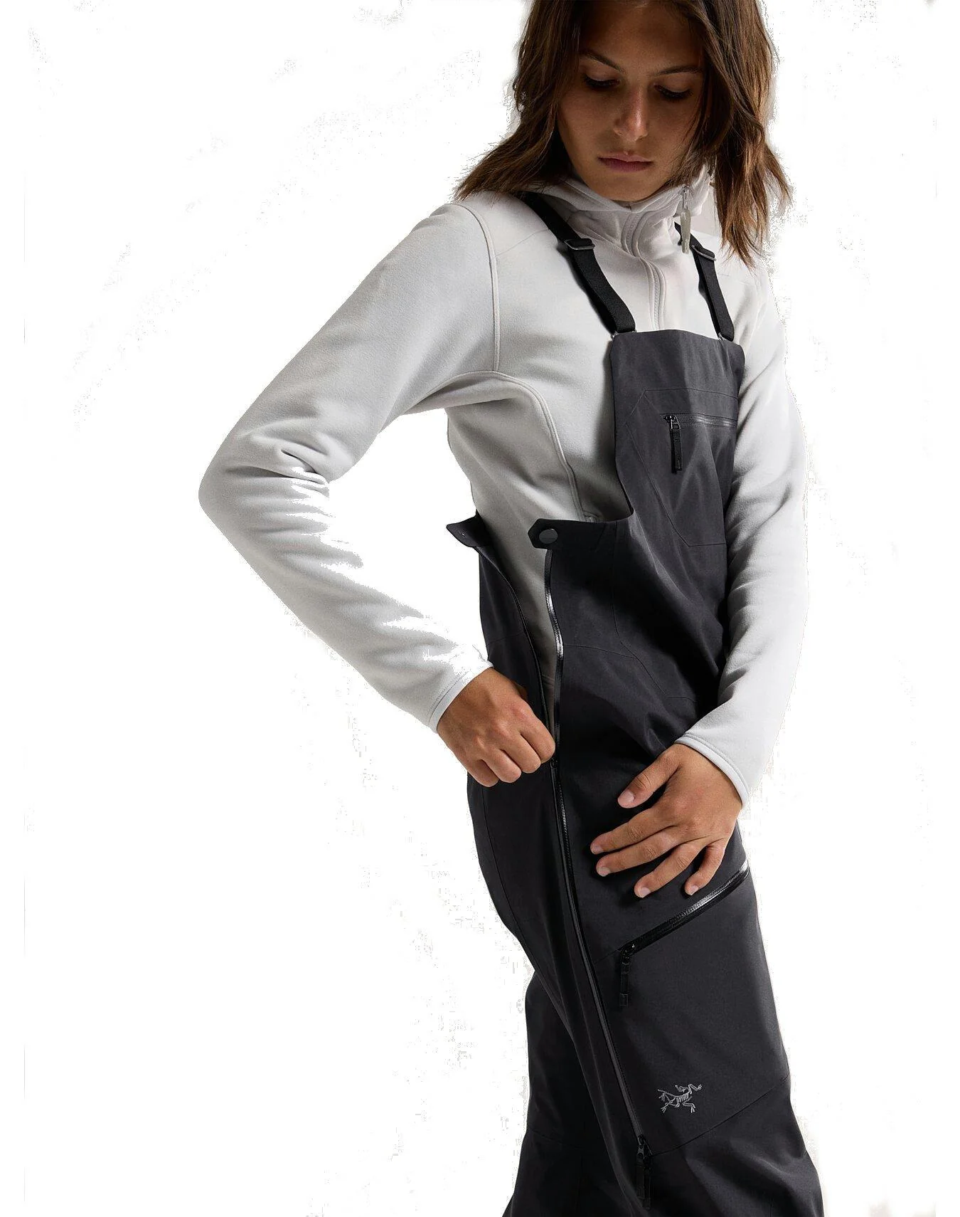 Womens Sentinel Bib Pants - Black - Image 2