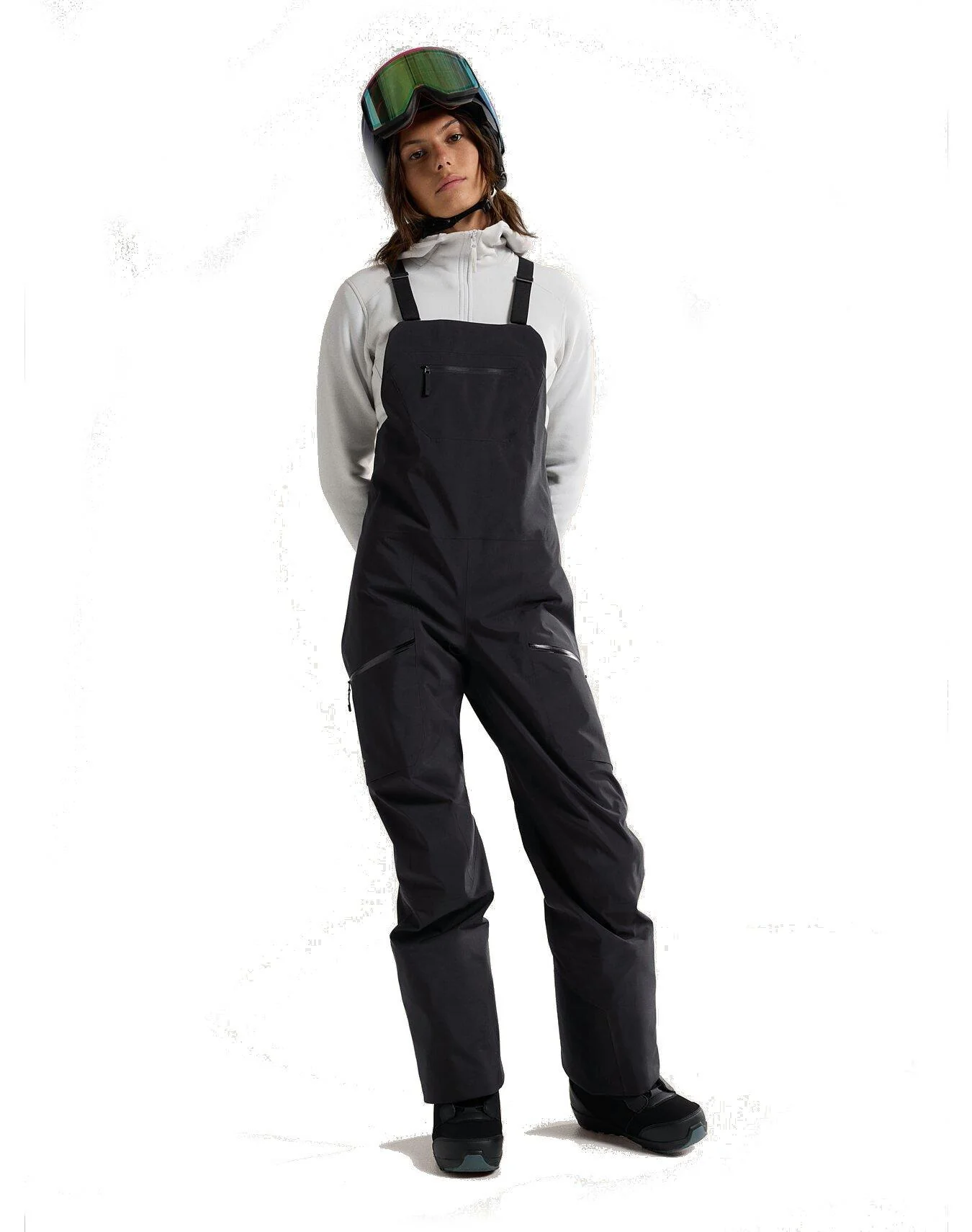Womens Sentinel Bib Pants - Black - Image 5