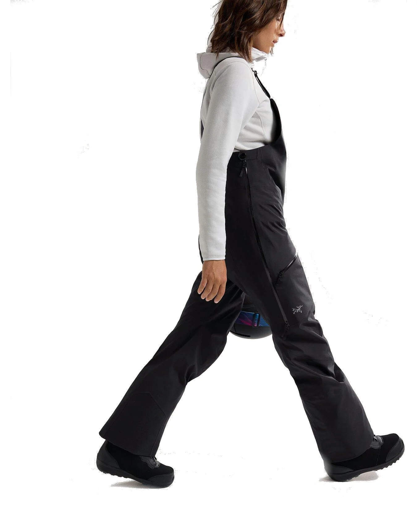 Womens Sentinel Bib Pants - Black - Image 6