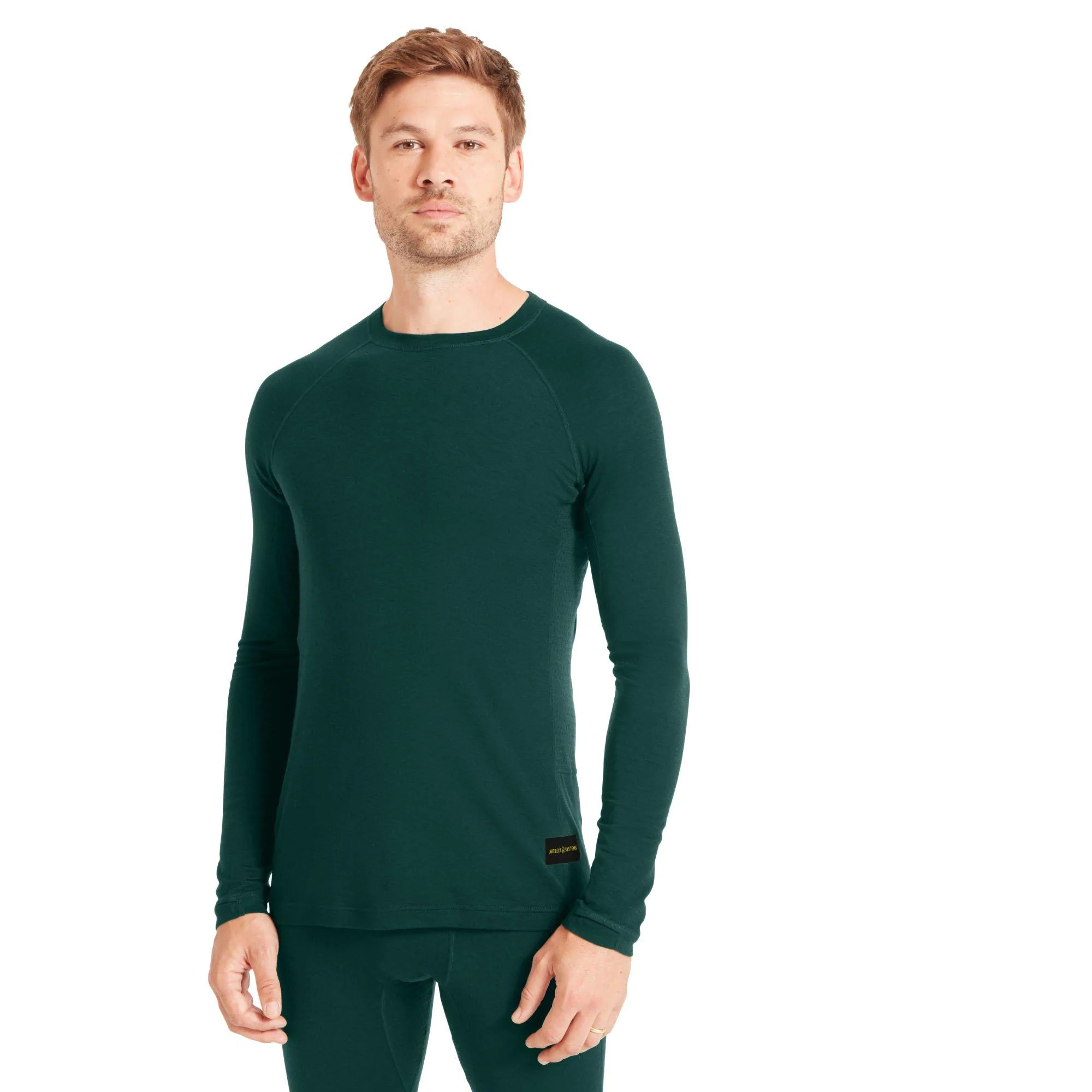 Men's Boulder 125 Crew Long Sleeve Crew - Green - Image 2