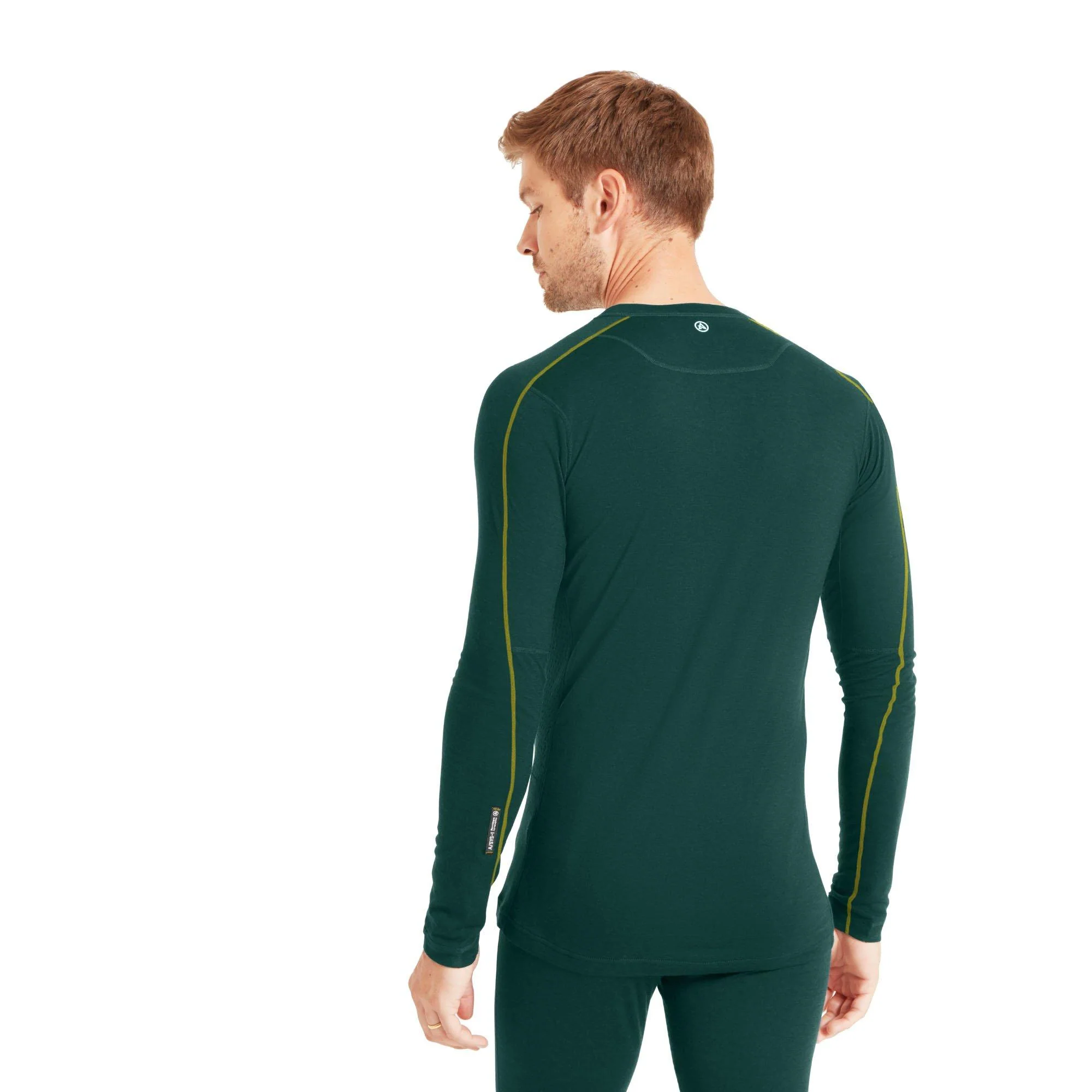 Men's Boulder 125 Crew Long Sleeve Crew - Green - Image 3