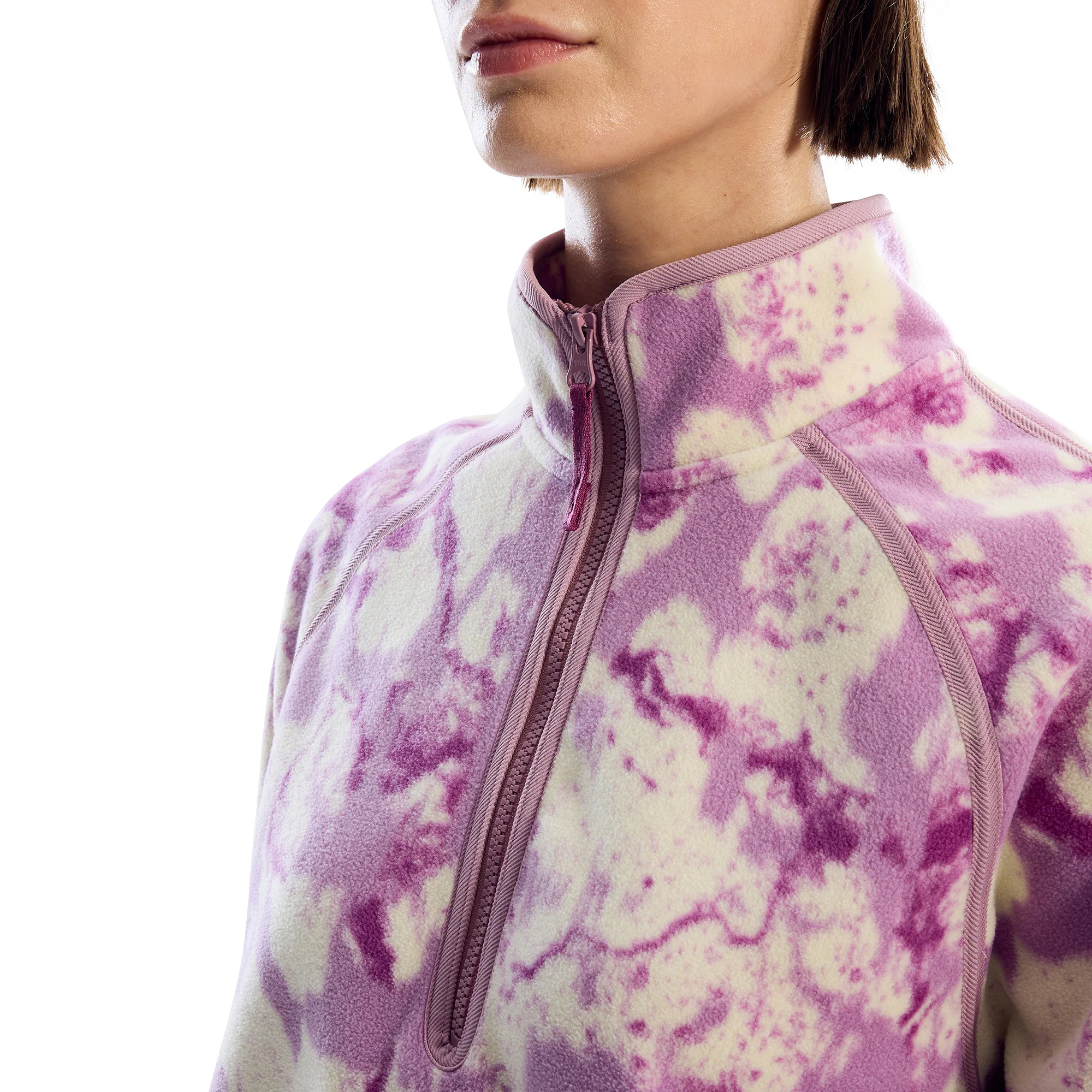 Women's Bamburgh 1/2 Zip Fleece - Purple - Image 3