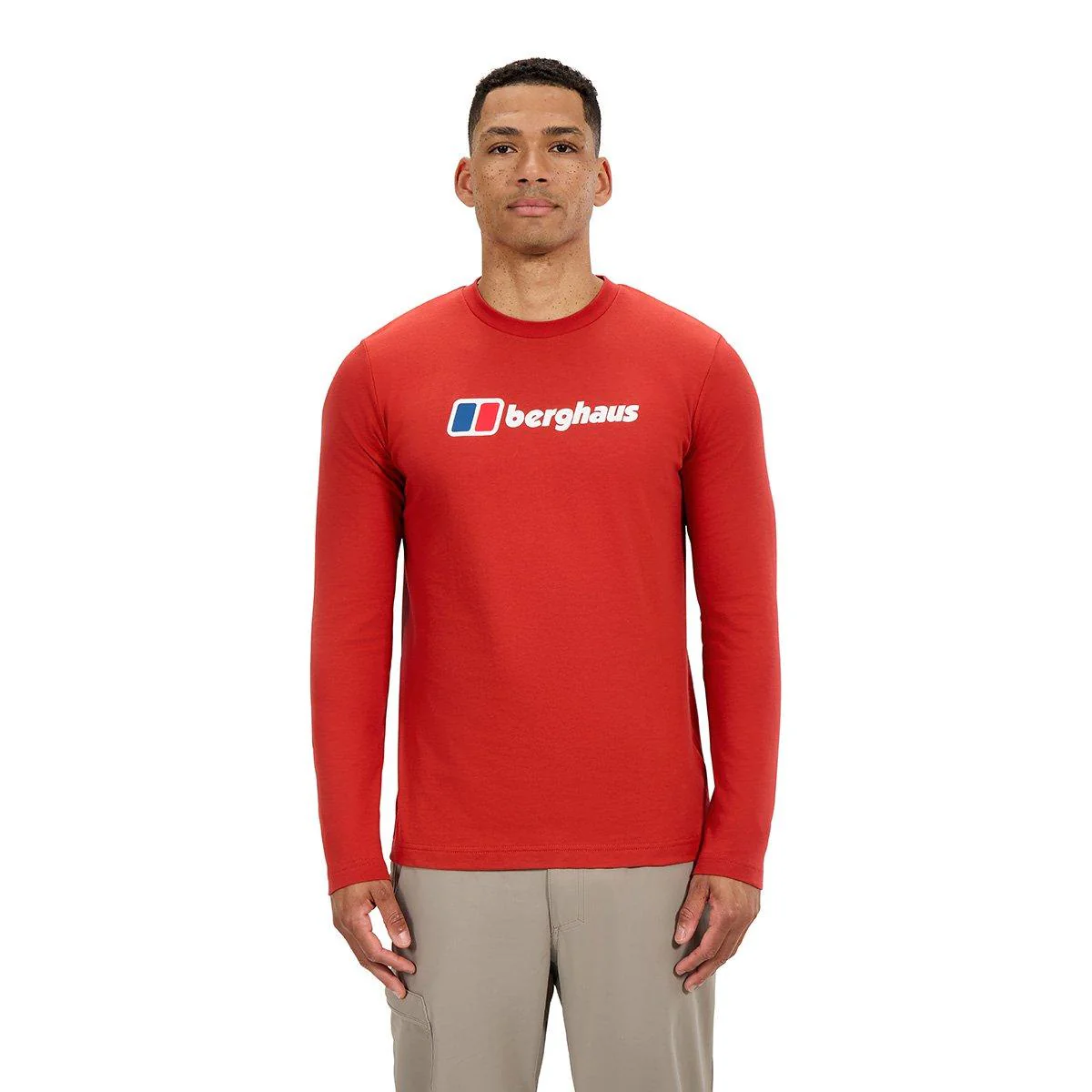 Men's Big Logo Long-Sleeve T-Shirt - Orange - Image 3