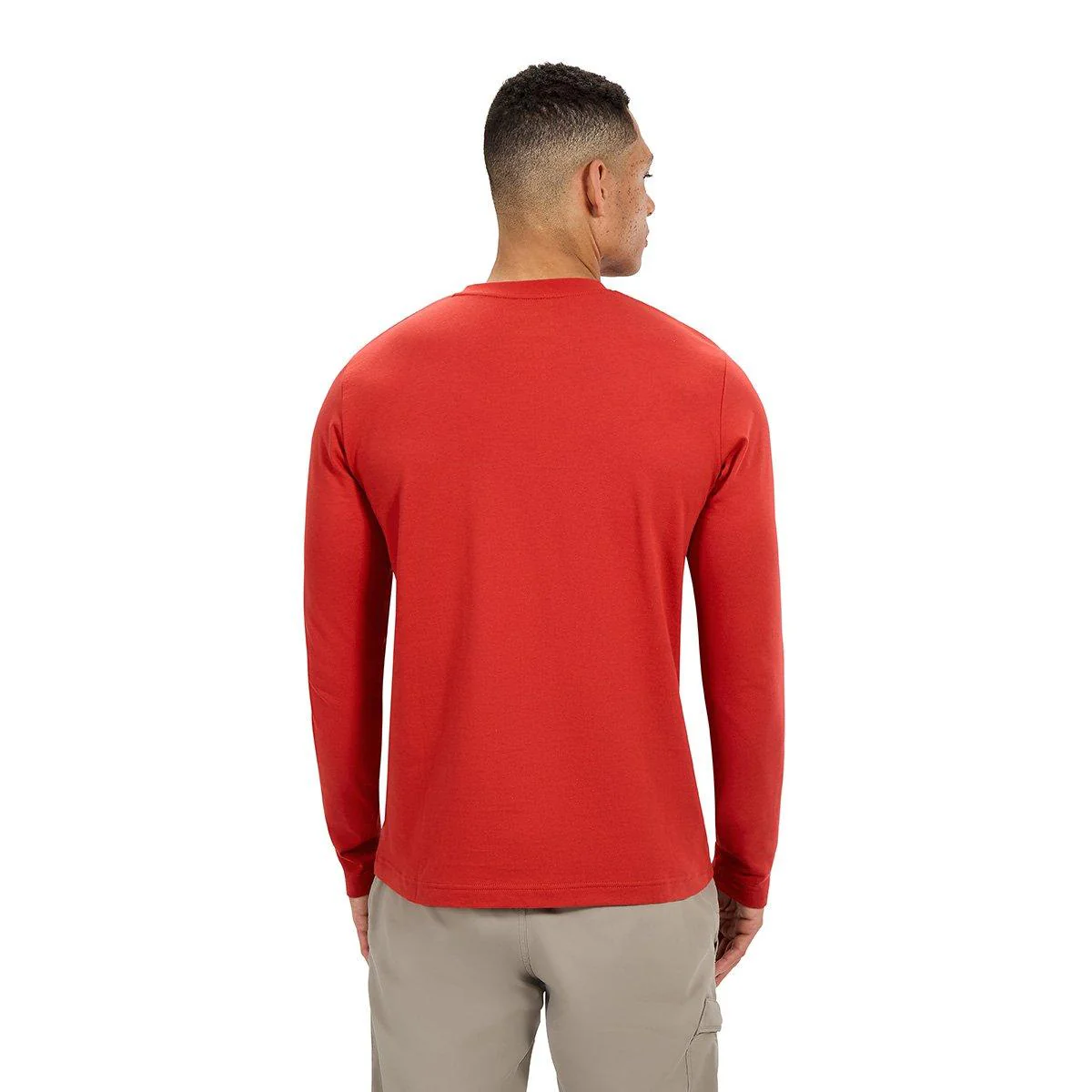Men's Big Logo Long-Sleeve T-Shirt - Orange - Image 4