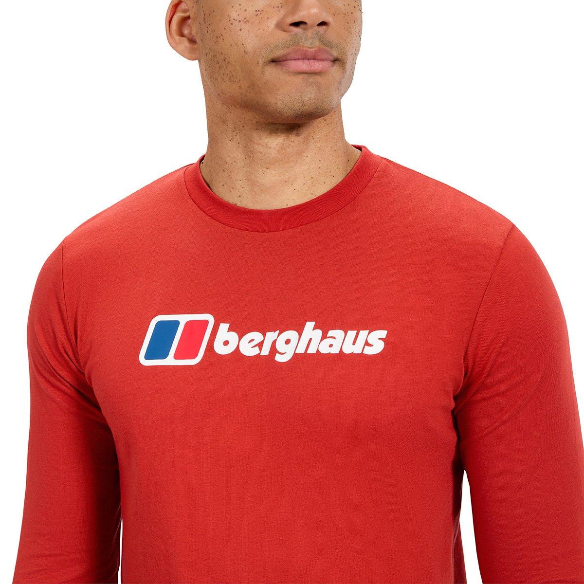 Men's Big Logo Long-Sleeve T-Shirt - Orange - Image 5