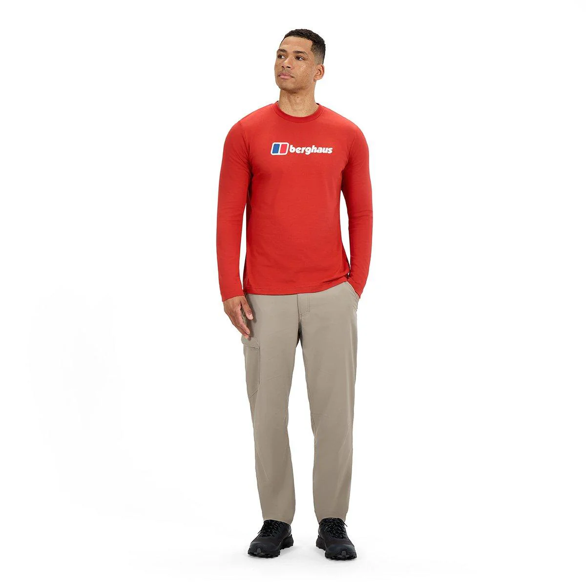 Men's Big Logo Long-Sleeve T-Shirt - Orange - Image 6