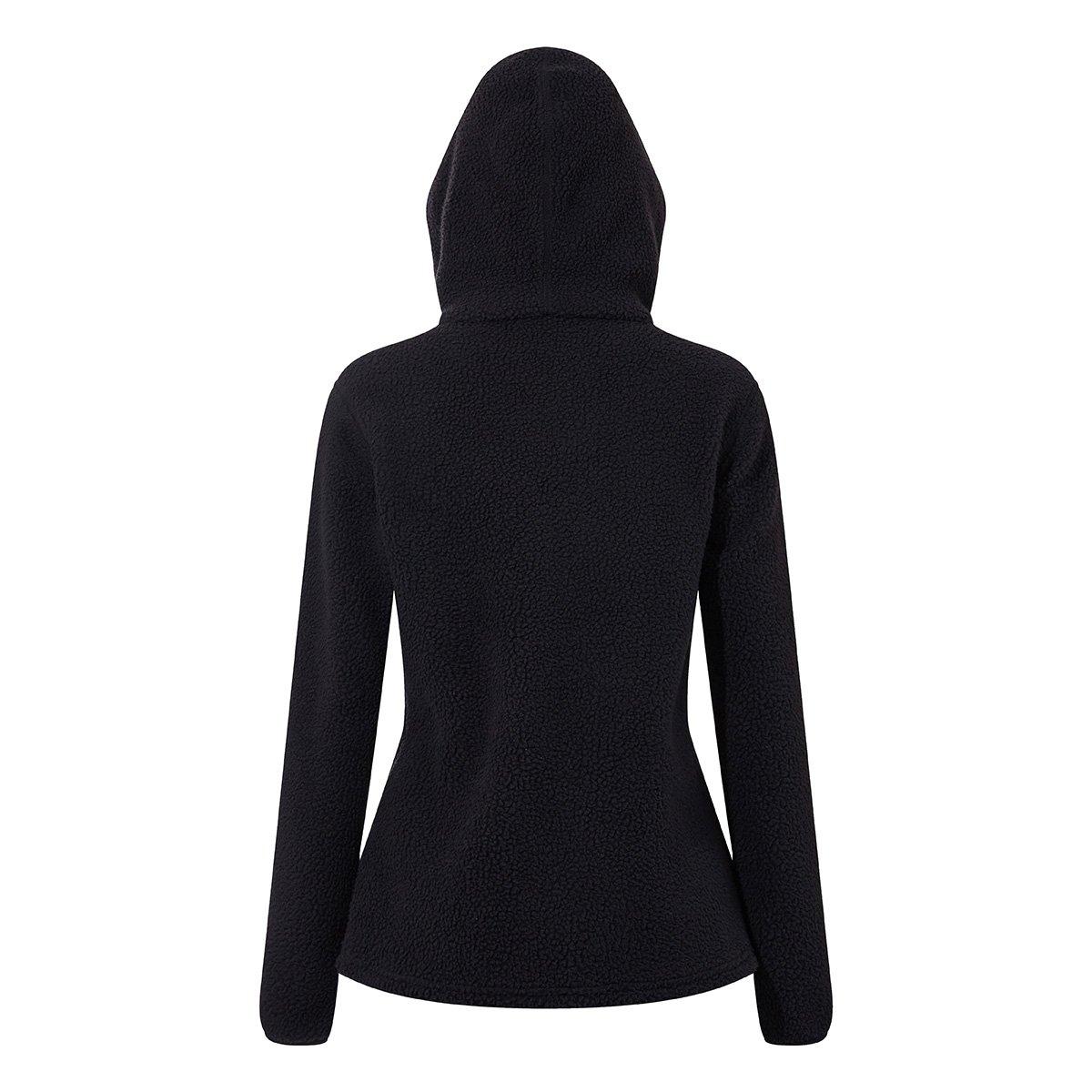 Women's Darria Full Zip Hooded Fleece - Black - Image 2