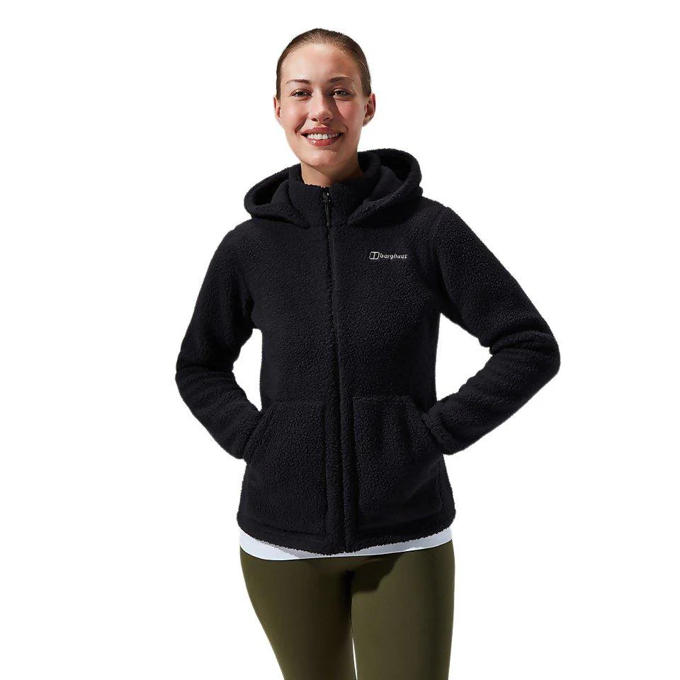 Women's Darria Full Zip Hooded Fleece - Black - Image 3