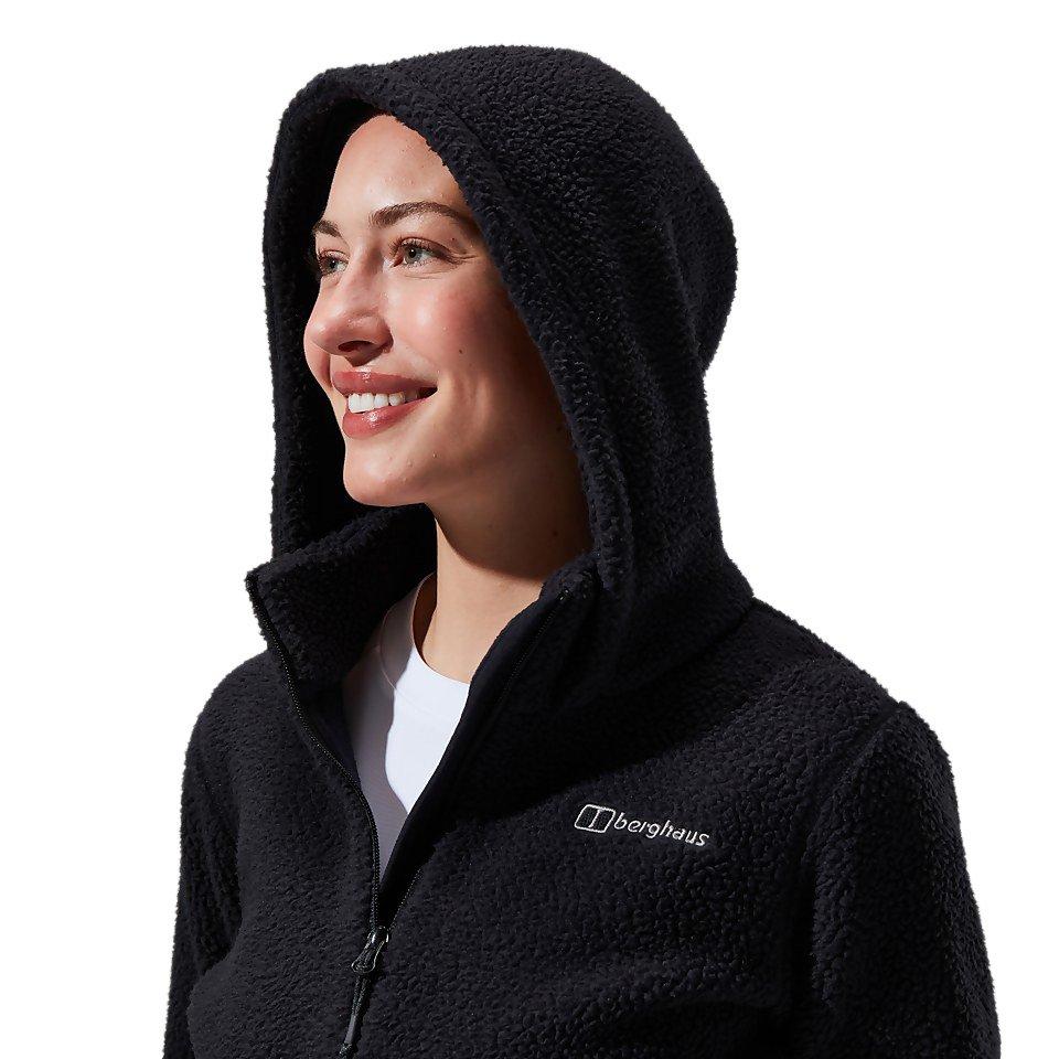 Women's Darria Full Zip Hooded Fleece - Black - Image 4