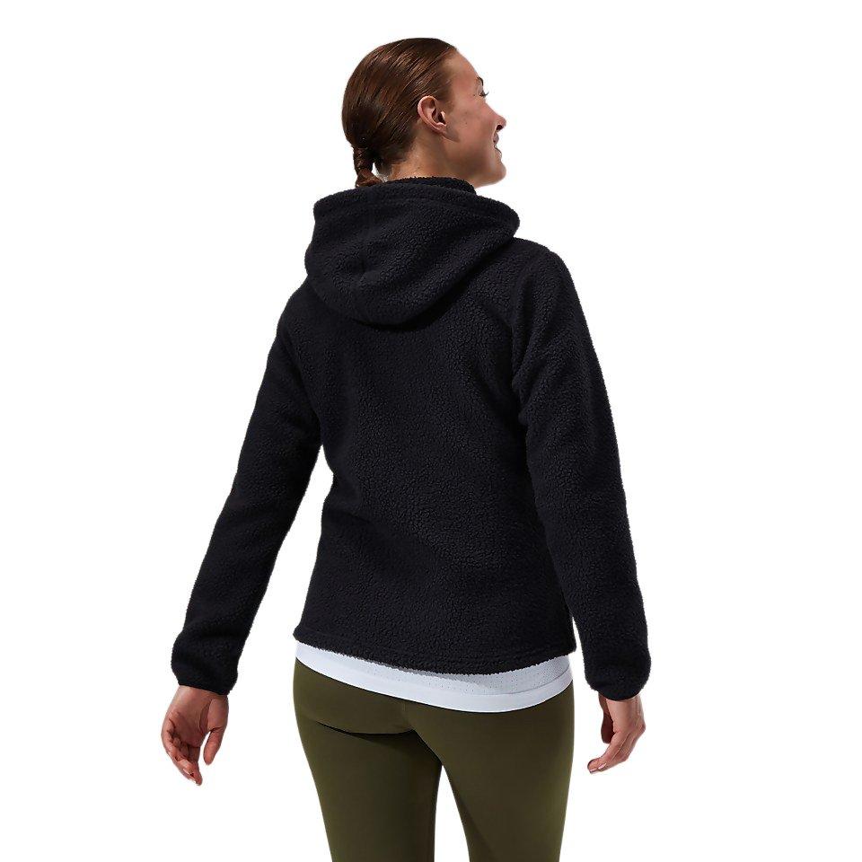 Women's Darria Full Zip Hooded Fleece - Black - Image 5