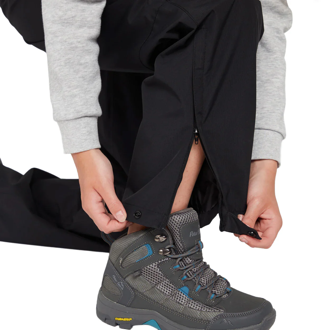 Kids' Drift Waterproof Over Trousers - Black - Image 7
