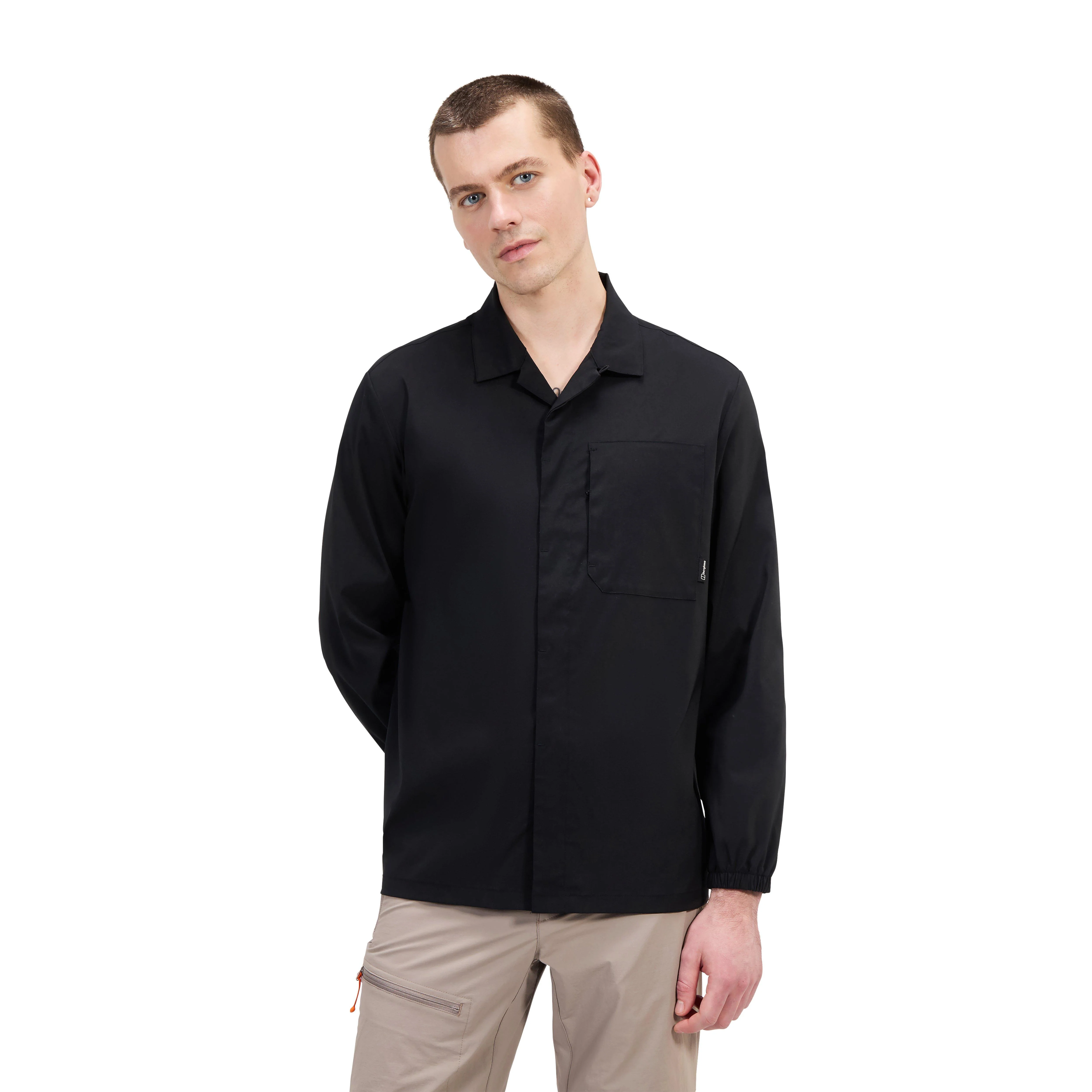 Men's Explorer Long-Sleeve Overshirt - Black - Image 3