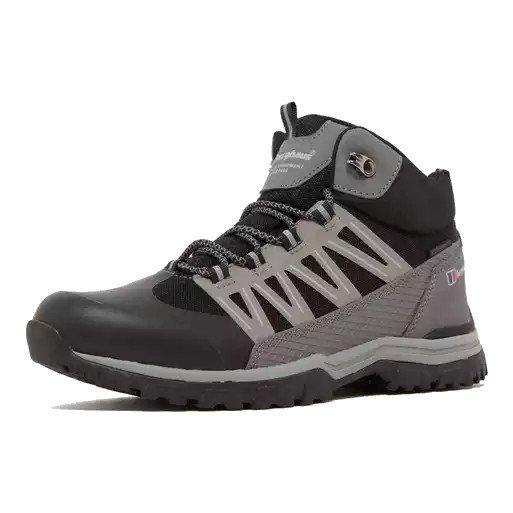 Kids' Explorer Mid Waterproof Hiking Boots - Black - Image 3