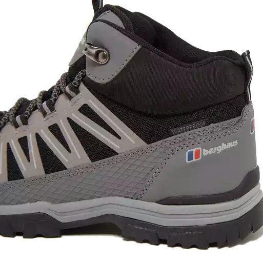 Kids' Explorer Mid Waterproof Hiking Boots - Black - Image 5