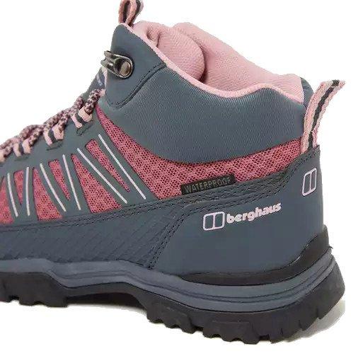 Kids' Explorer Mid Waterproof Hiking Boots - Pink - Image 4