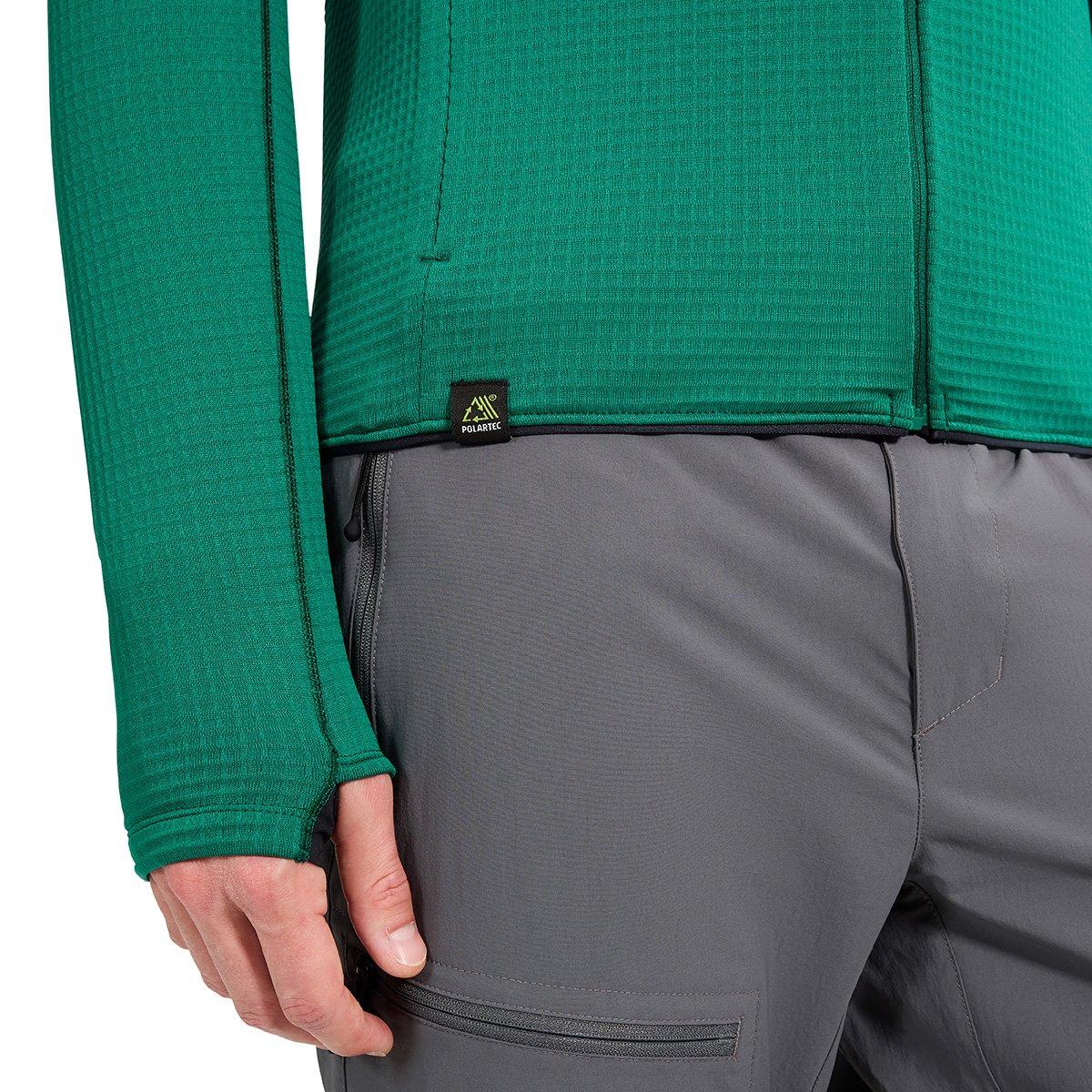 Men's Ridge-Hiker Hooded Jacket - Green / Black - Image 6