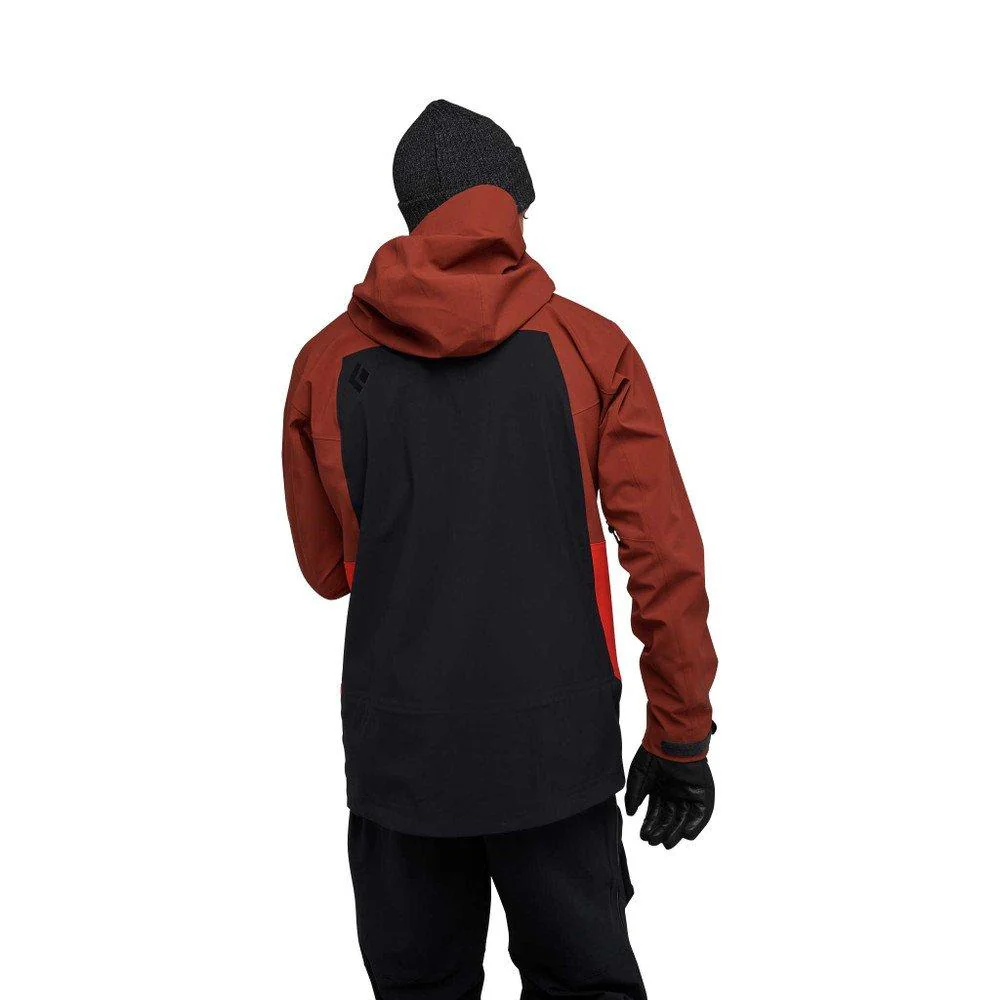 Men's Recon Stretch Ski Shell Jacket - Red - Image 3