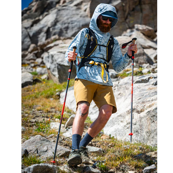 Pursuit Carbon FLZ Trekking Poles - Orange - Image 2