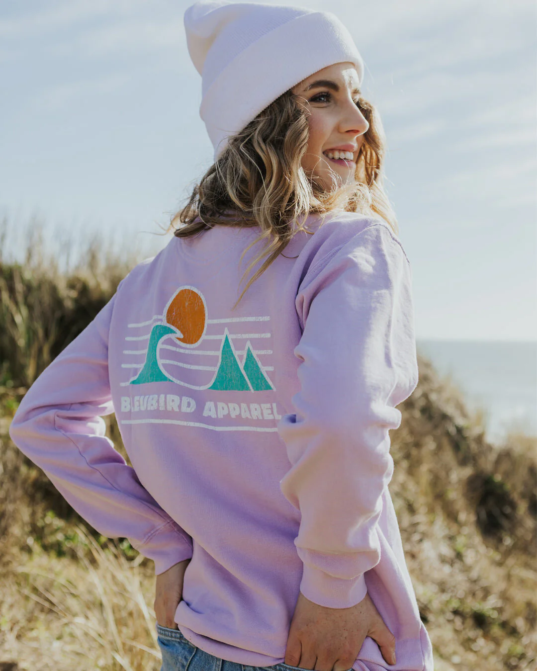 Women's Horizon Crew Pullover - Purple - Image 4