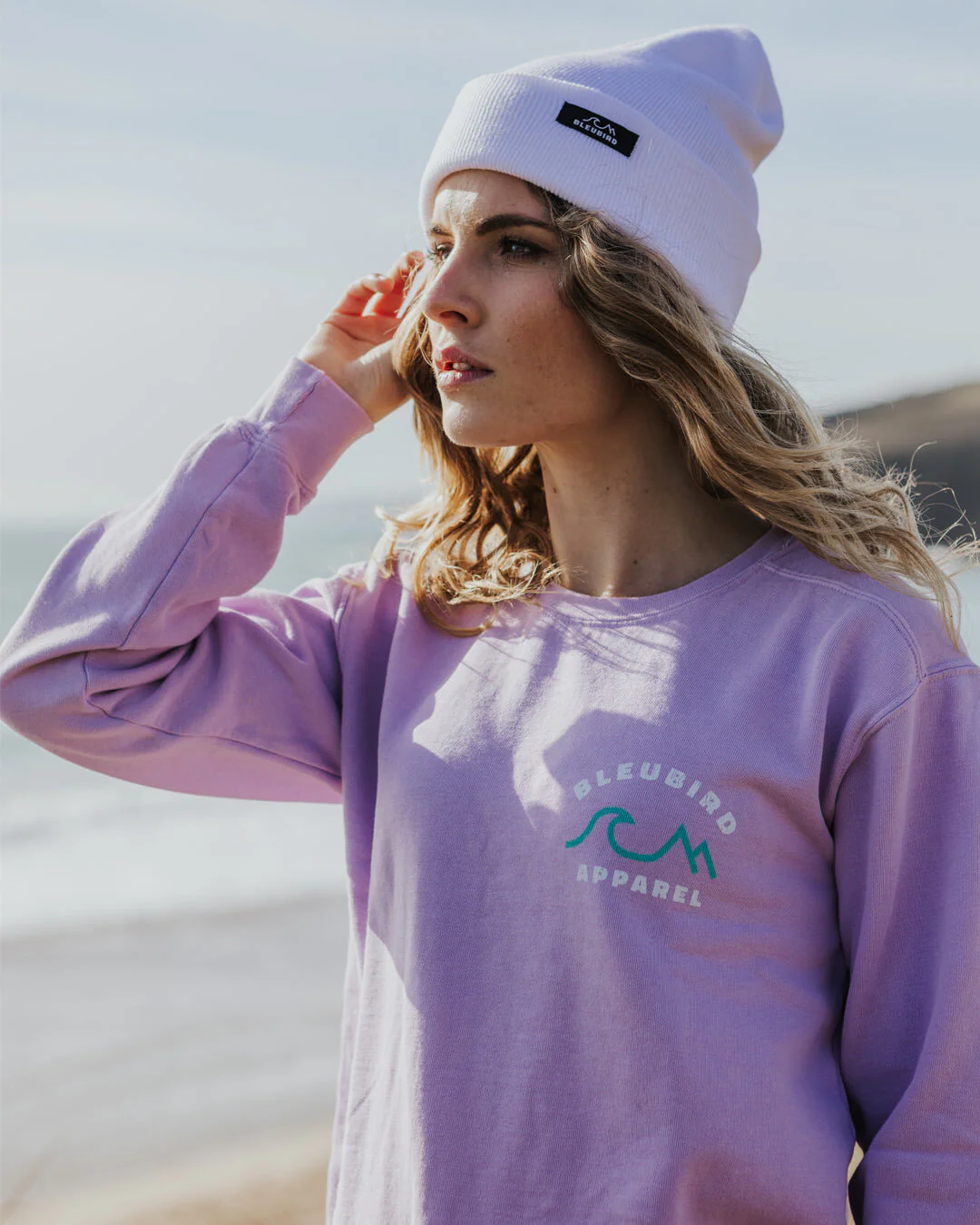 Women's Horizon Crew Pullover - Purple - Image 5