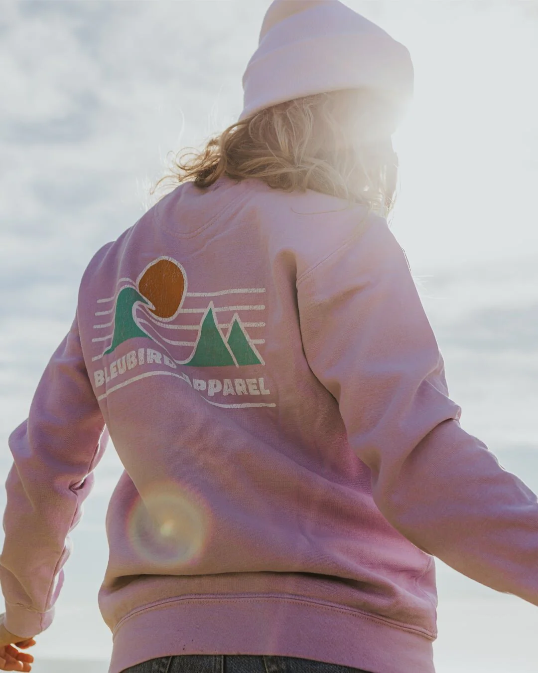 Women's Horizon Crew Pullover - Purple - Image 6