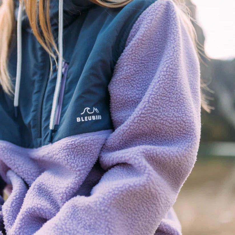 Women's Polar Hybrid 1/4 Zip Fleece - Purple - Image 5