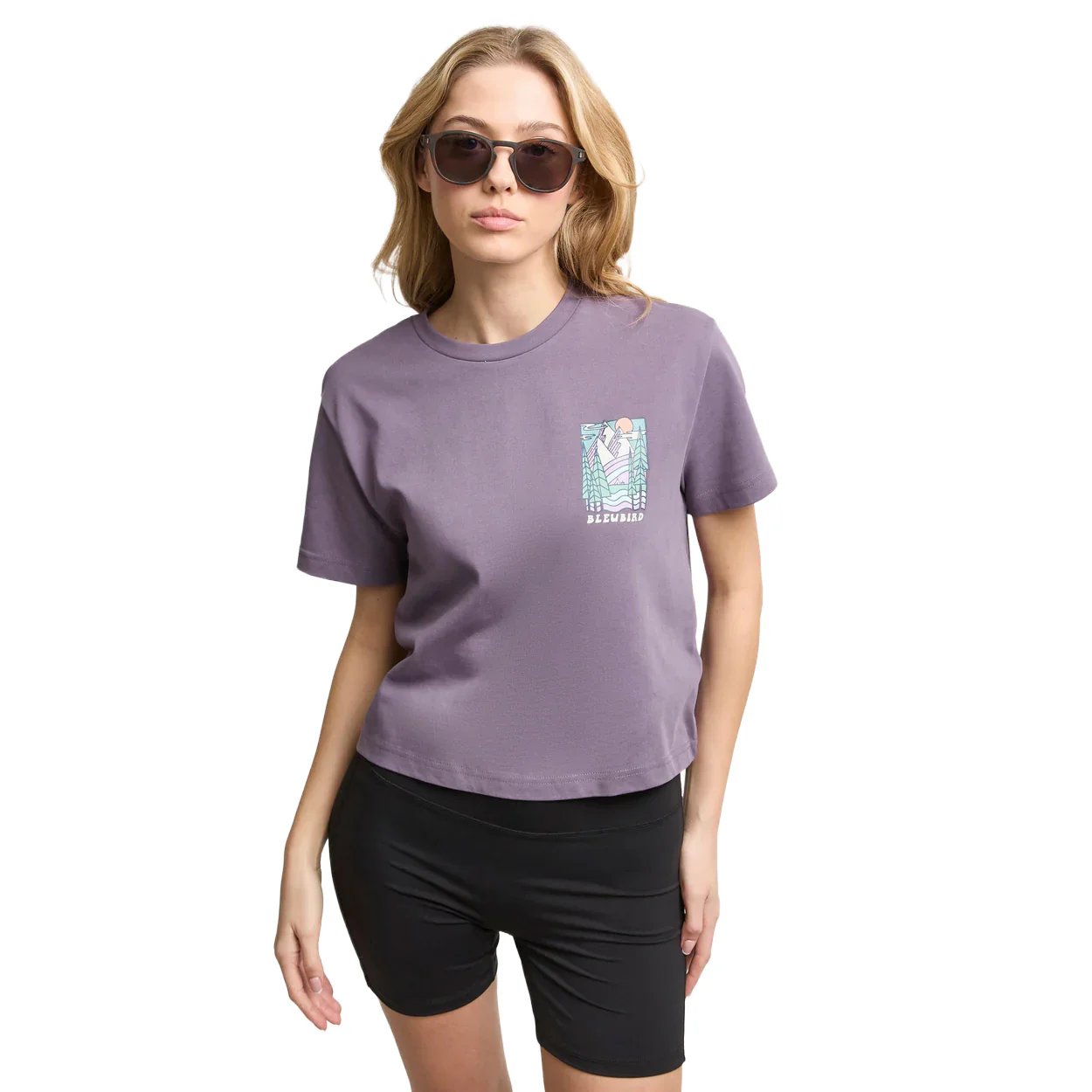 Women's Trailhead Cropped T-Shirt - Purple - Image 2