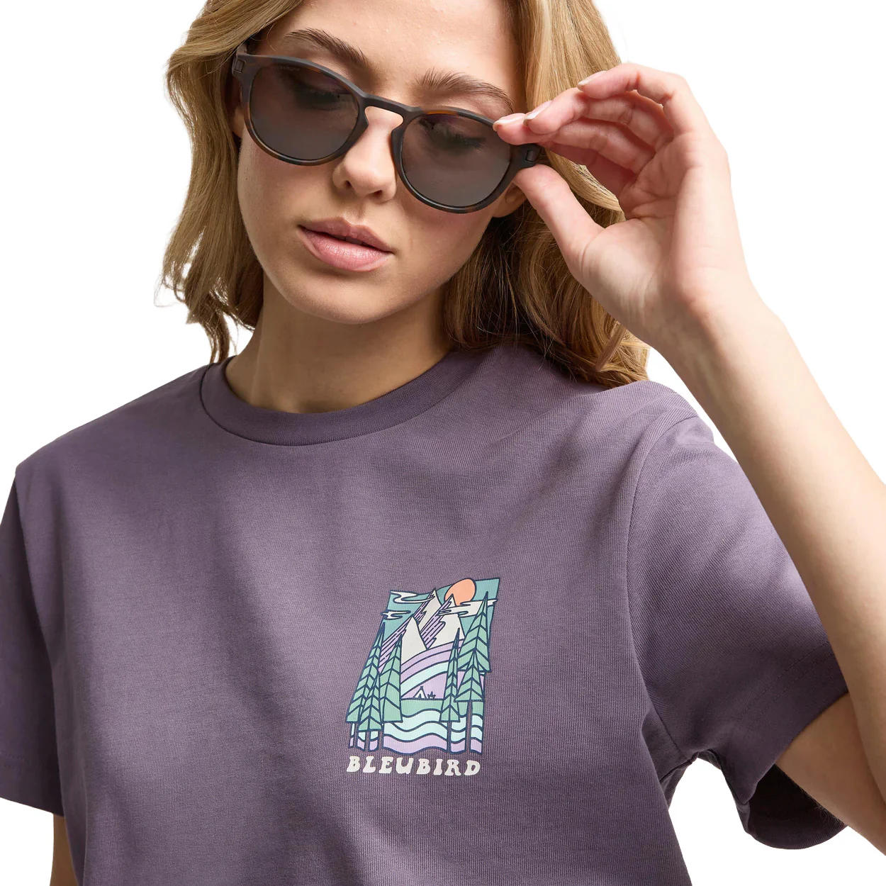 Women's Trailhead Cropped T-Shirt - Purple - Image 3