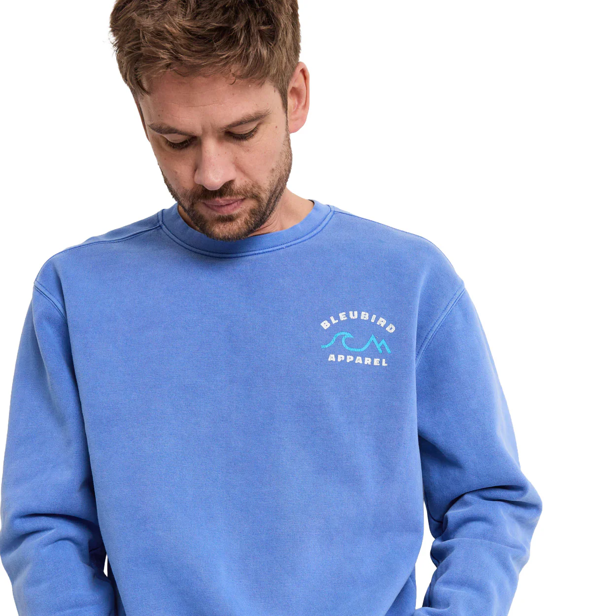 Unisex Horizon Crew Pullover - Blue - Image 3