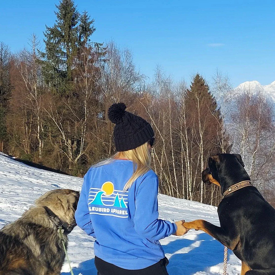 Unisex Horizon Crew Pullover - Blue - Image 8